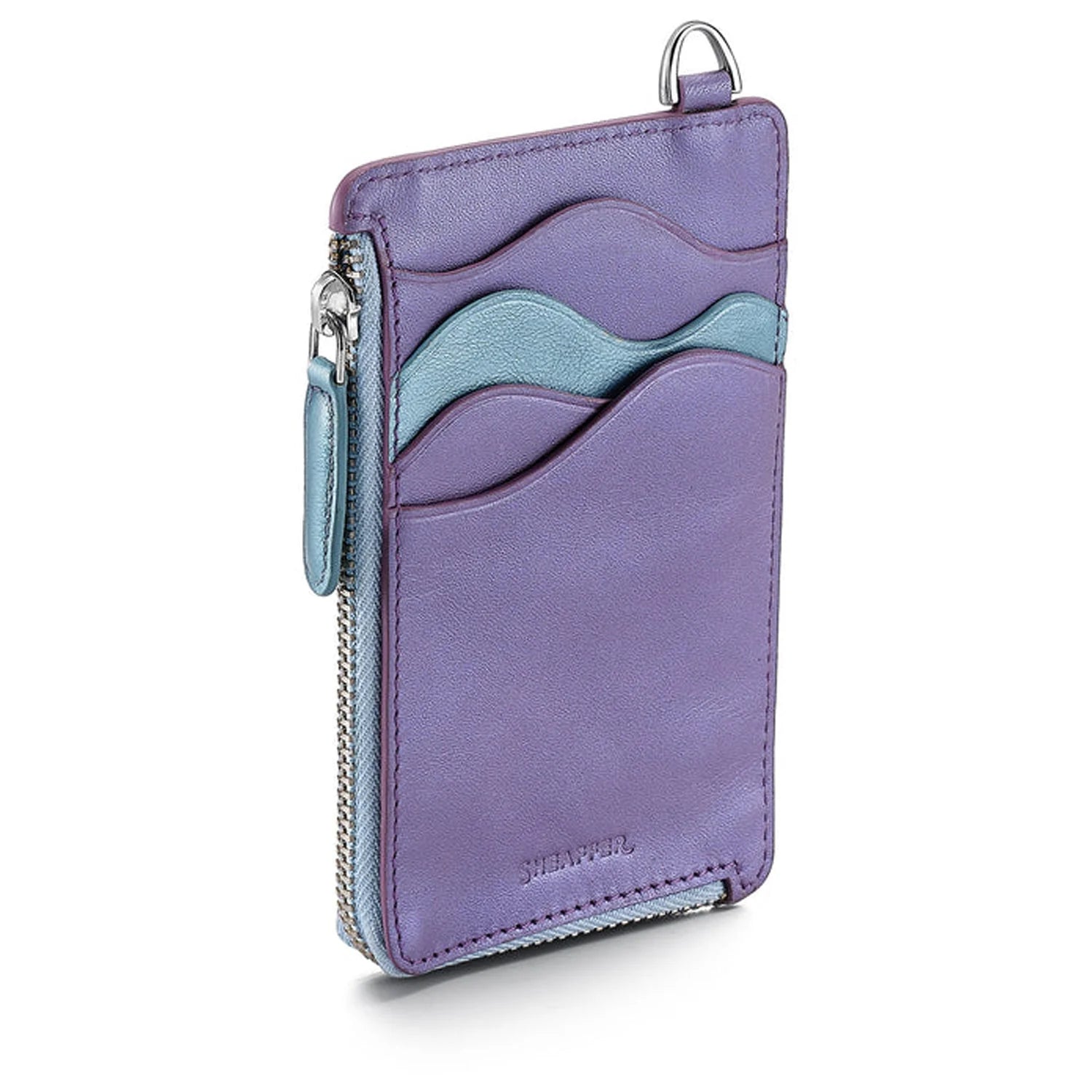 Sheaffer Expressions VFM Blue/Purple Pearlised Gradient CT Ballpoint Pen + Card Case Gift Set G9430 Pen Club