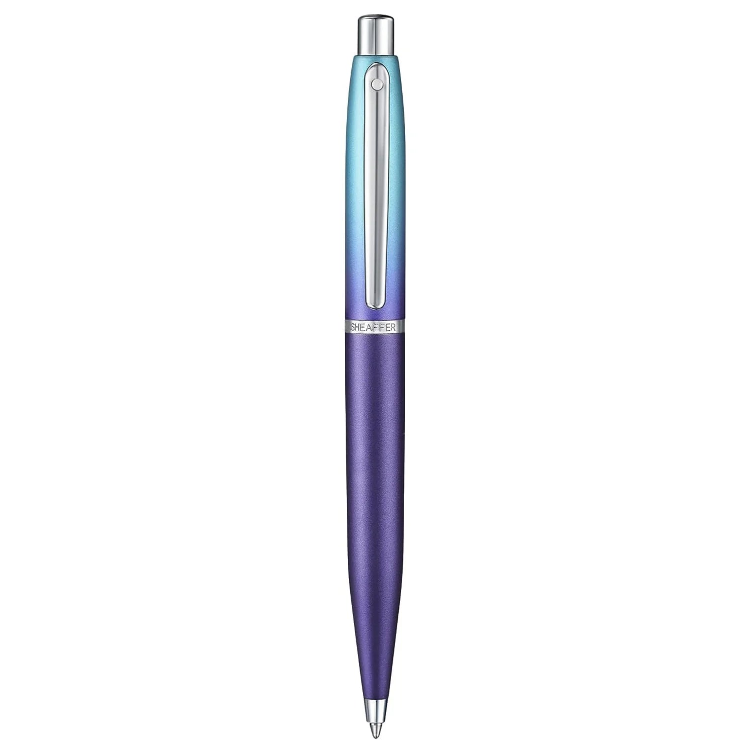 Sheaffer Expressions VFM Blue/Purple Pearlised Gradient CT Ballpoint Pen + Card Case Gift Set G9430 Pen Club
