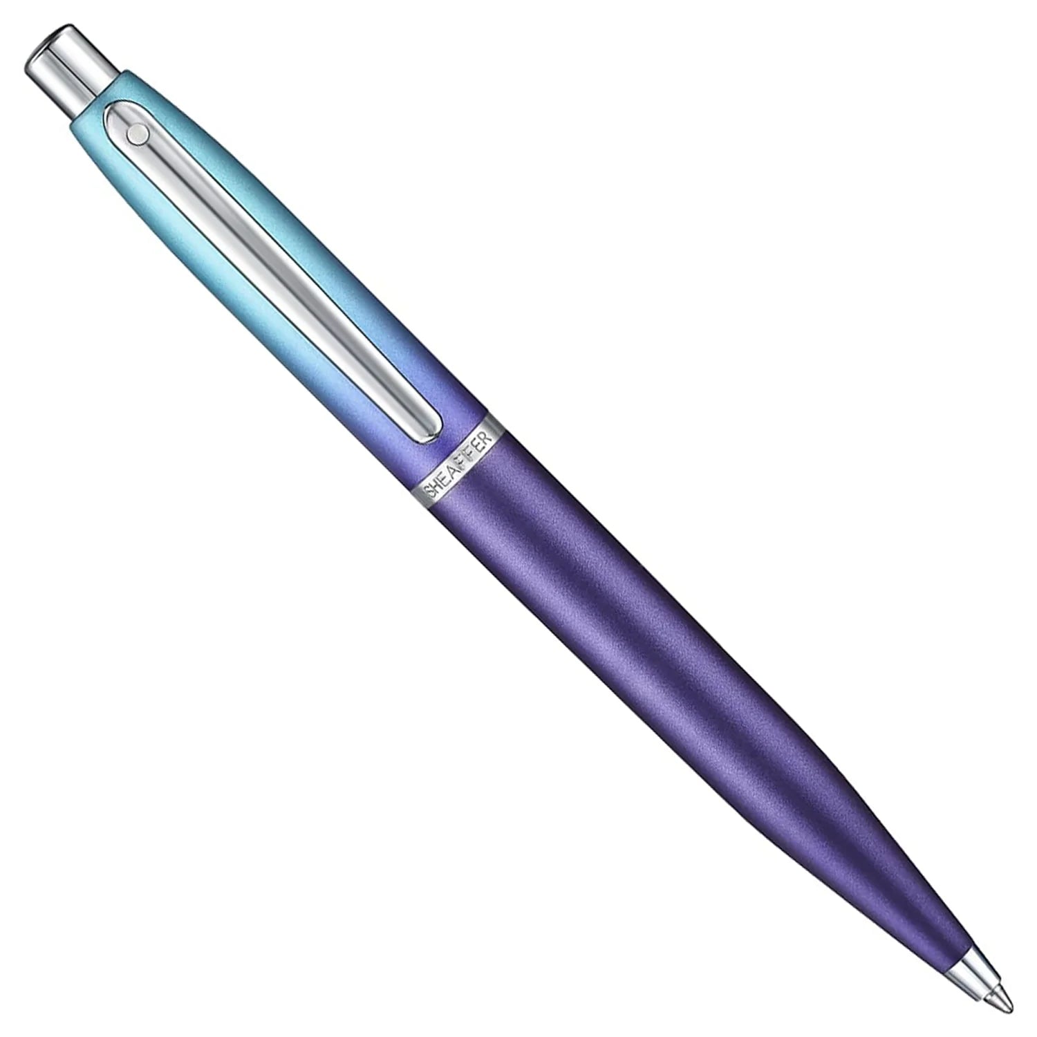 Sheaffer Expressions VFM Blue/Purple Pearlised Gradient CT Ballpoint Pen + Card Case Gift Set G9430 Pen Club