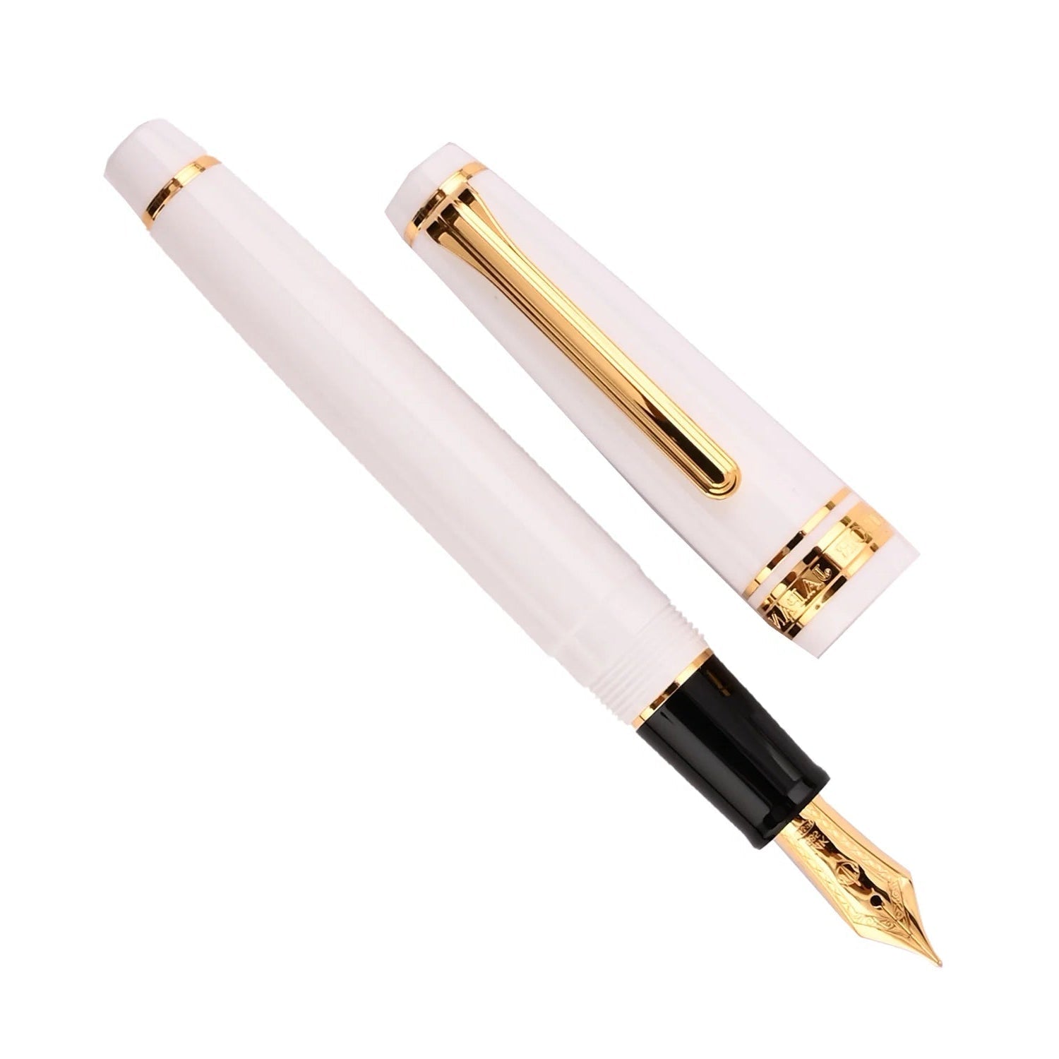 Sailor Professional Gear Slim Fountain Pen - White GT Sailor
