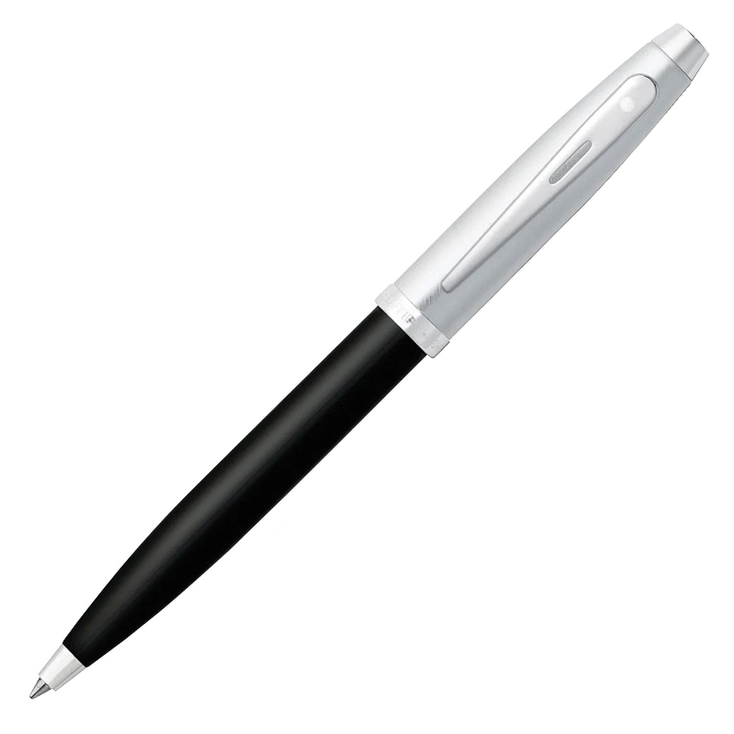 Sheaffer Gift Set - 100 Series Glossy Black & Chrome CT Ball Pen with Business Card Holder Sheaffer