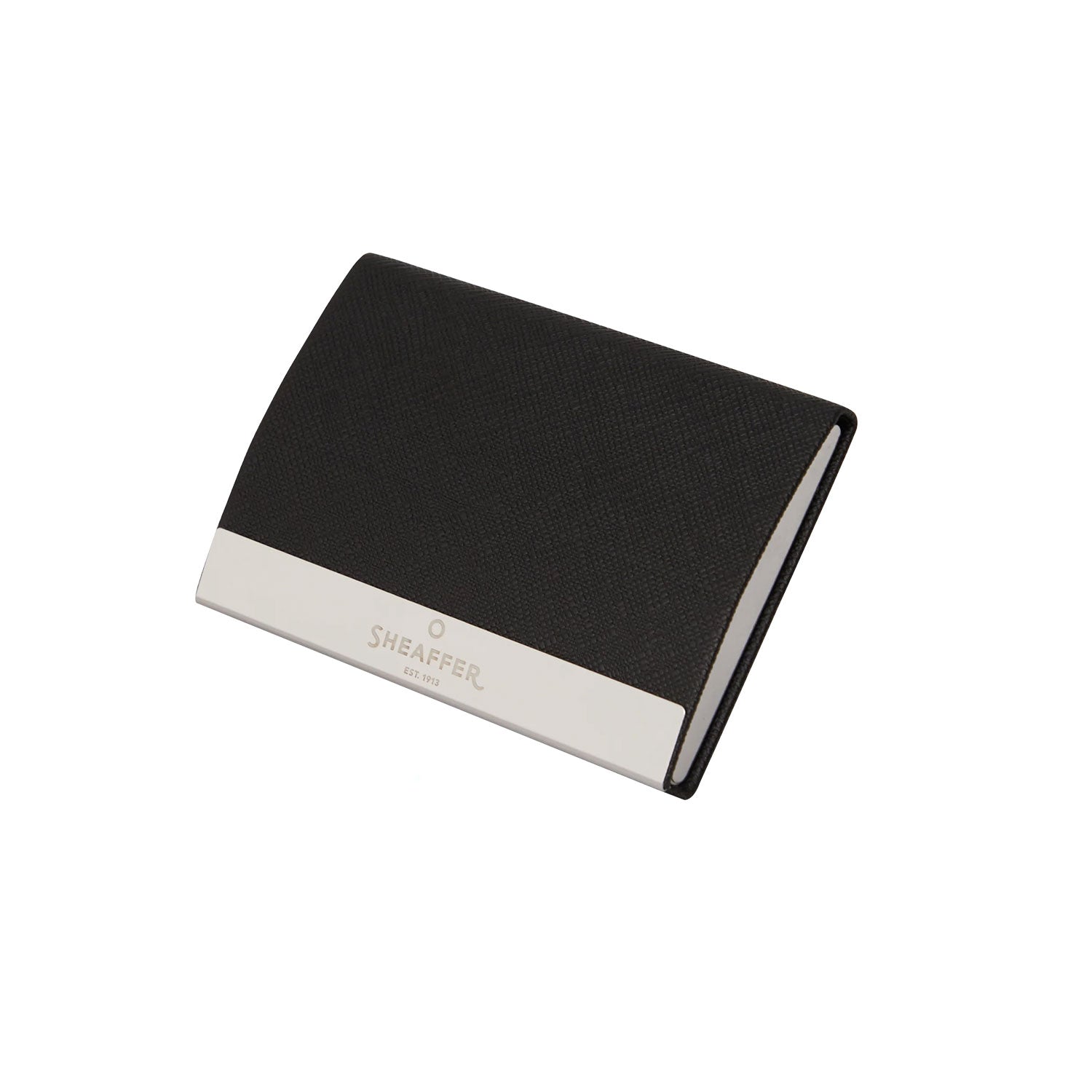 Sheaffer Gift Set - 100 Series Glossy Black & Chrome CT Ball Pen with Business Card Holder Sheaffer
