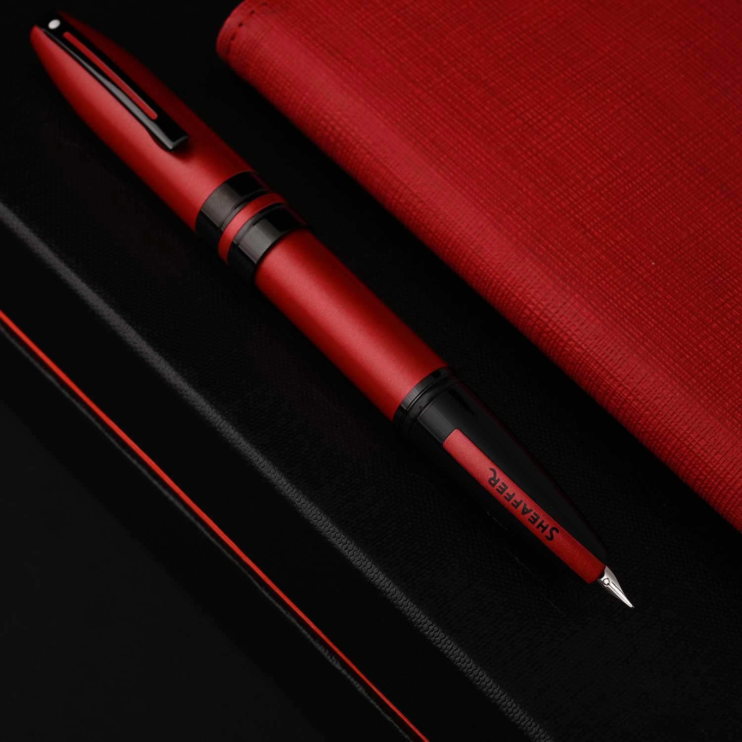 Sheaffer Icon Fountain Pen - Metallic Red PVD Sheaffer