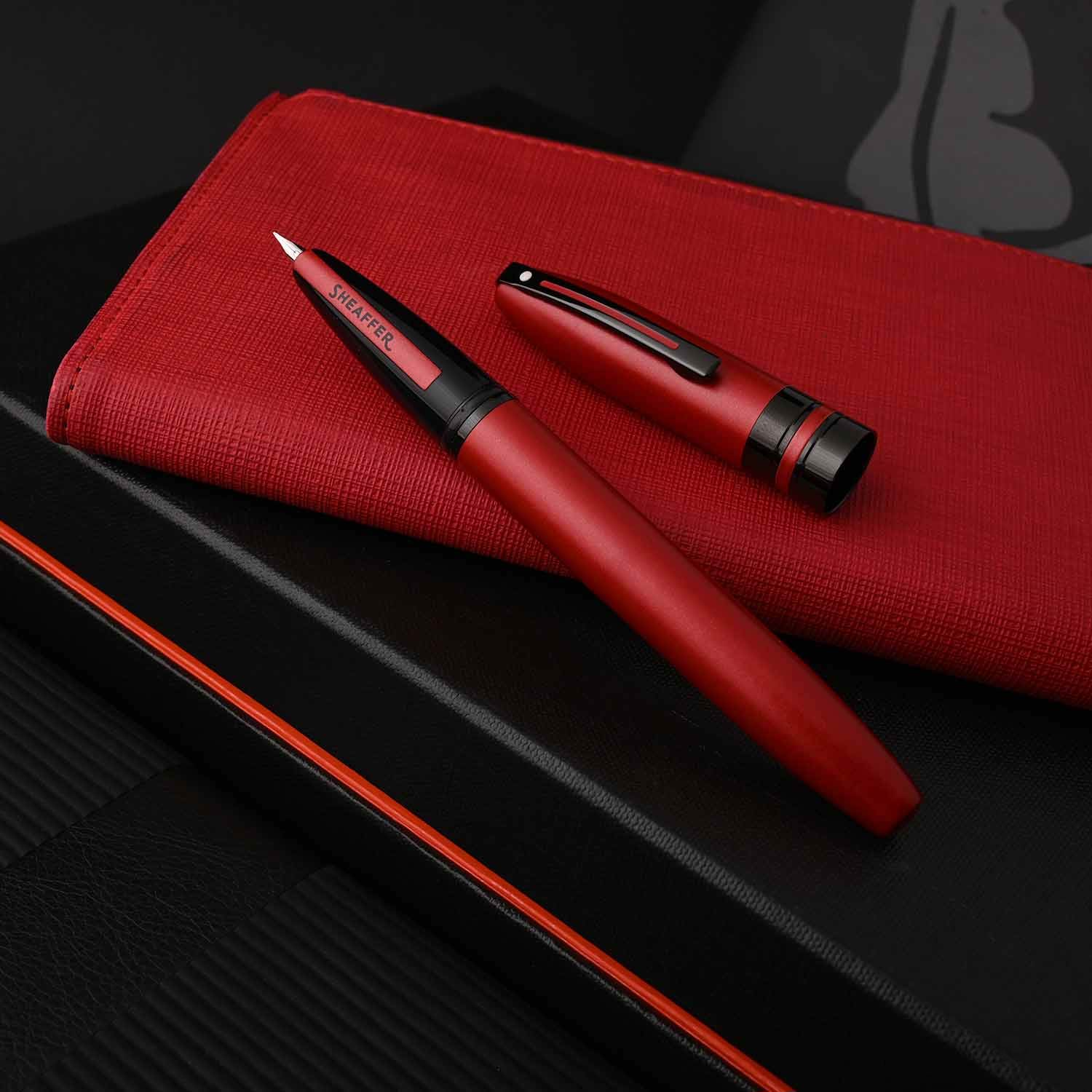 Sheaffer Icon Fountain Pen - Metallic Red PVD Sheaffer