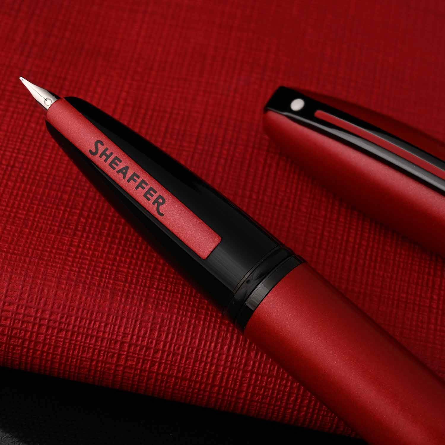 Sheaffer Icon Fountain Pen - Metallic Red PVD Sheaffer