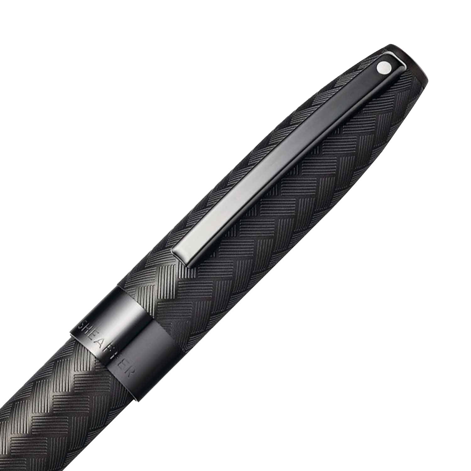 Sheaffer Legacy Chevron Roller Ball Pen - Matte Black PVD Sheaffer
