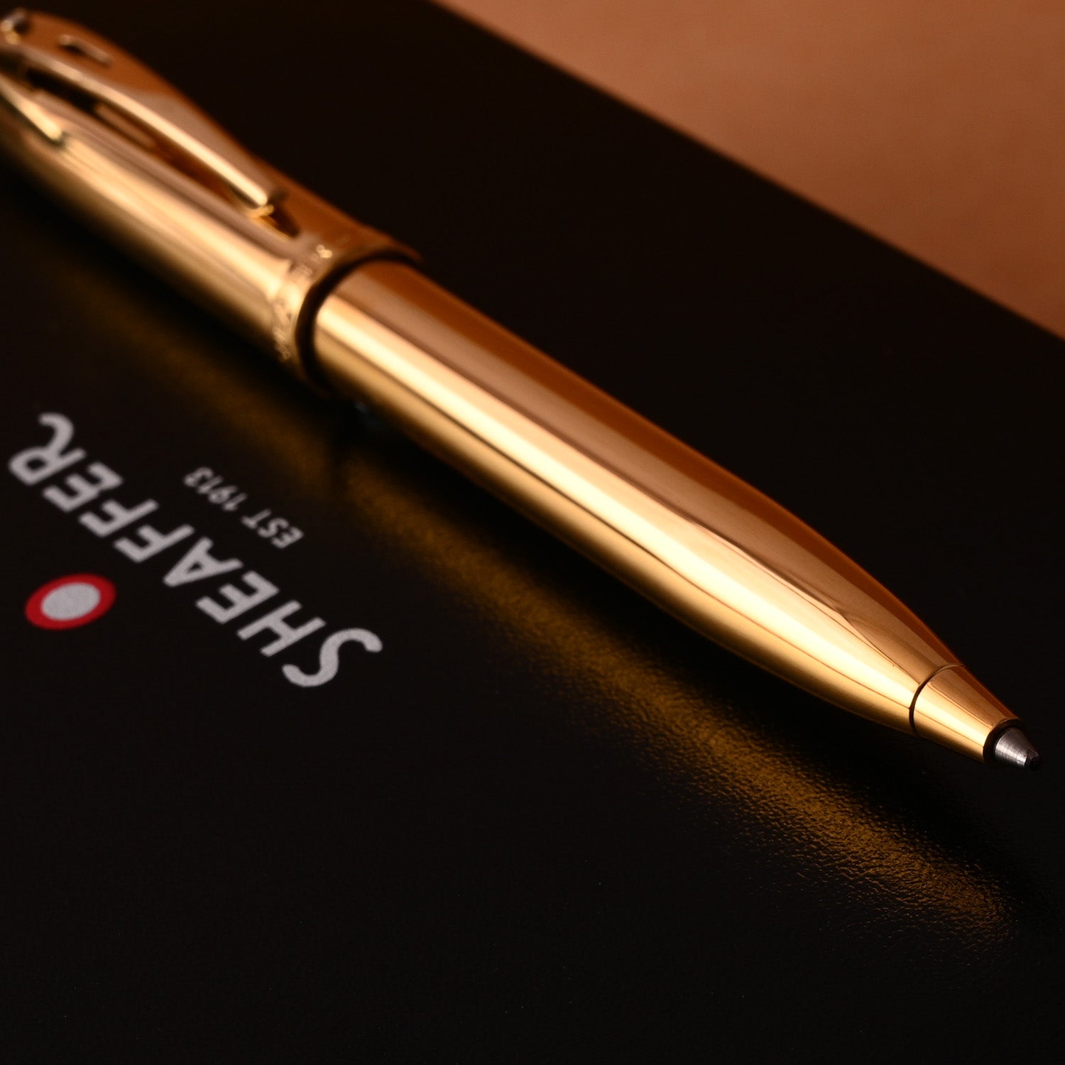 Sheaffer 100 PVD Gold with Diamond Embellishment Ball Pen Sheaffer