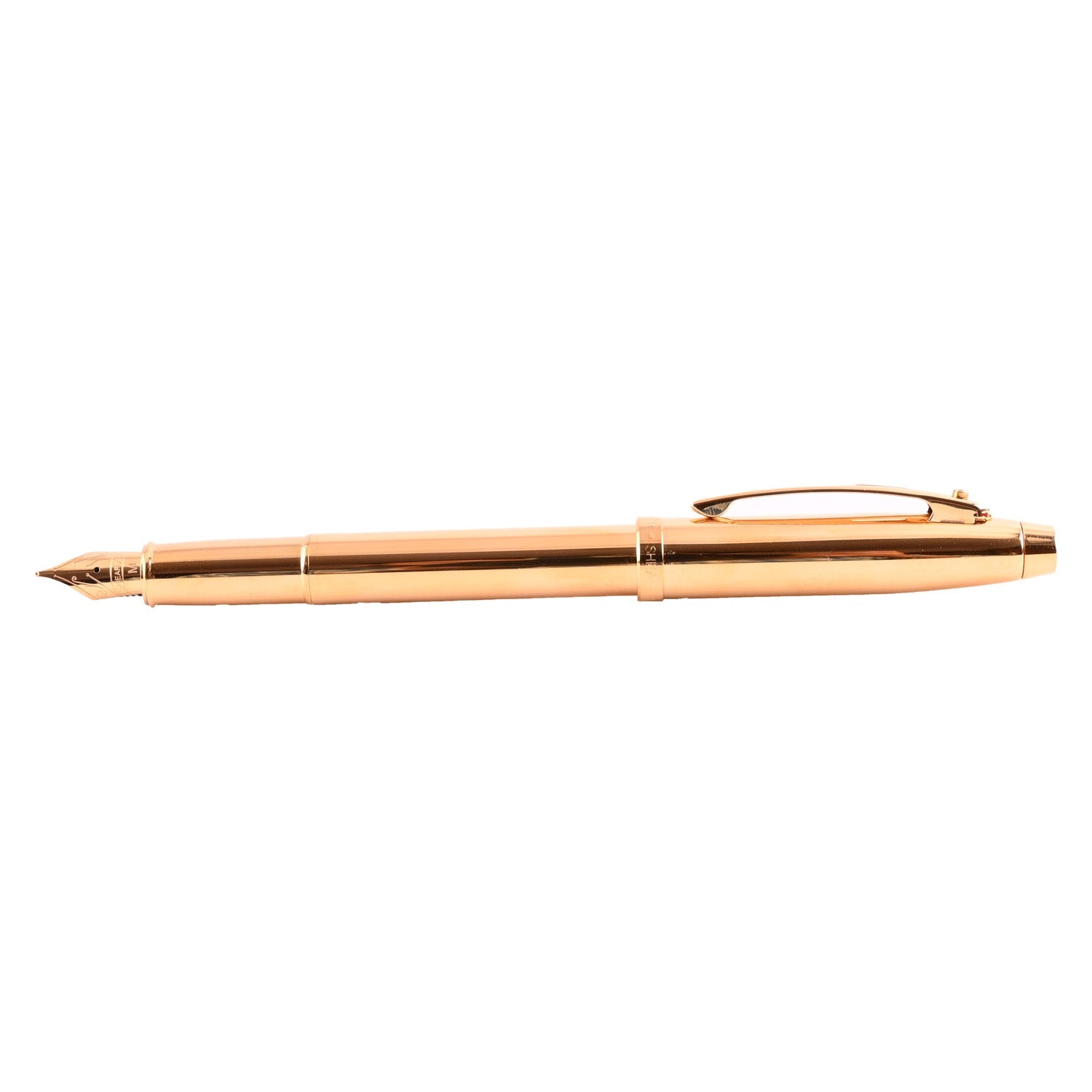 Sheaffer 100 PVD Gold with Diamond Embellishment Fountain Pen Sheaffer