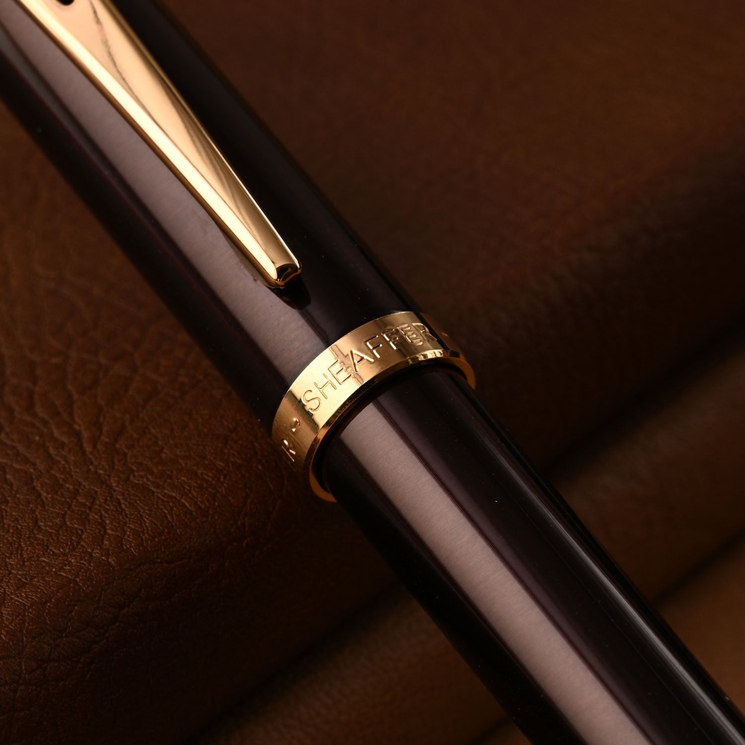 Sheaffer 100 Roller Ball Pen - Coffee Brown GT Sheaffer