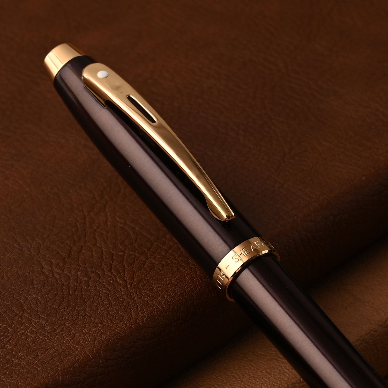 Sheaffer 100 Roller Ball Pen - Coffee Brown GT Sheaffer