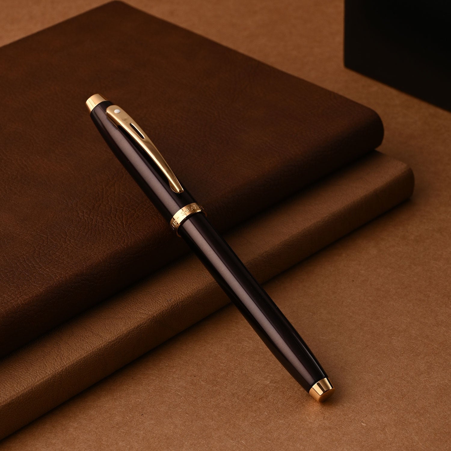 Sheaffer 100 Roller Ball Pen - Coffee Brown GT Sheaffer