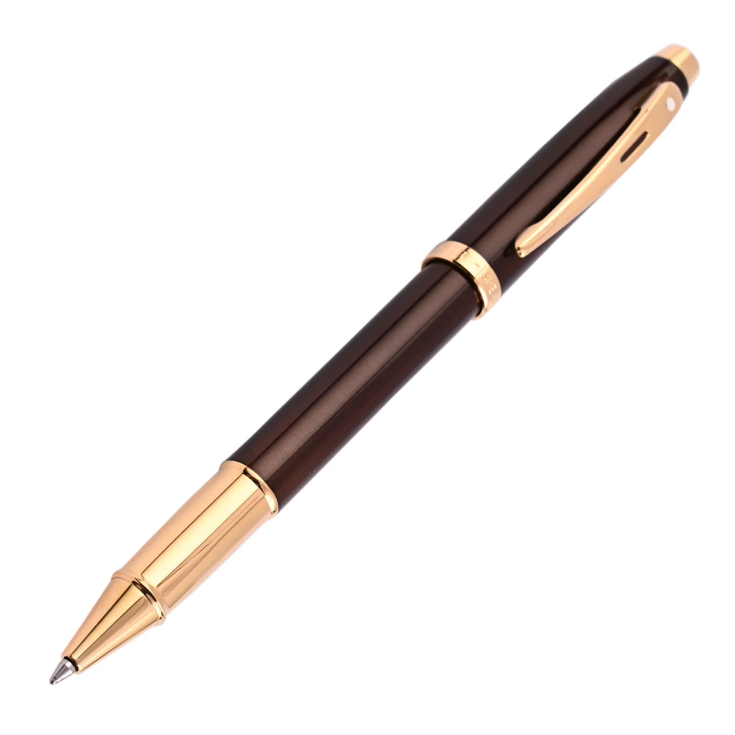 Sheaffer 100 Roller Ball Pen - Coffee Brown GT William Penn