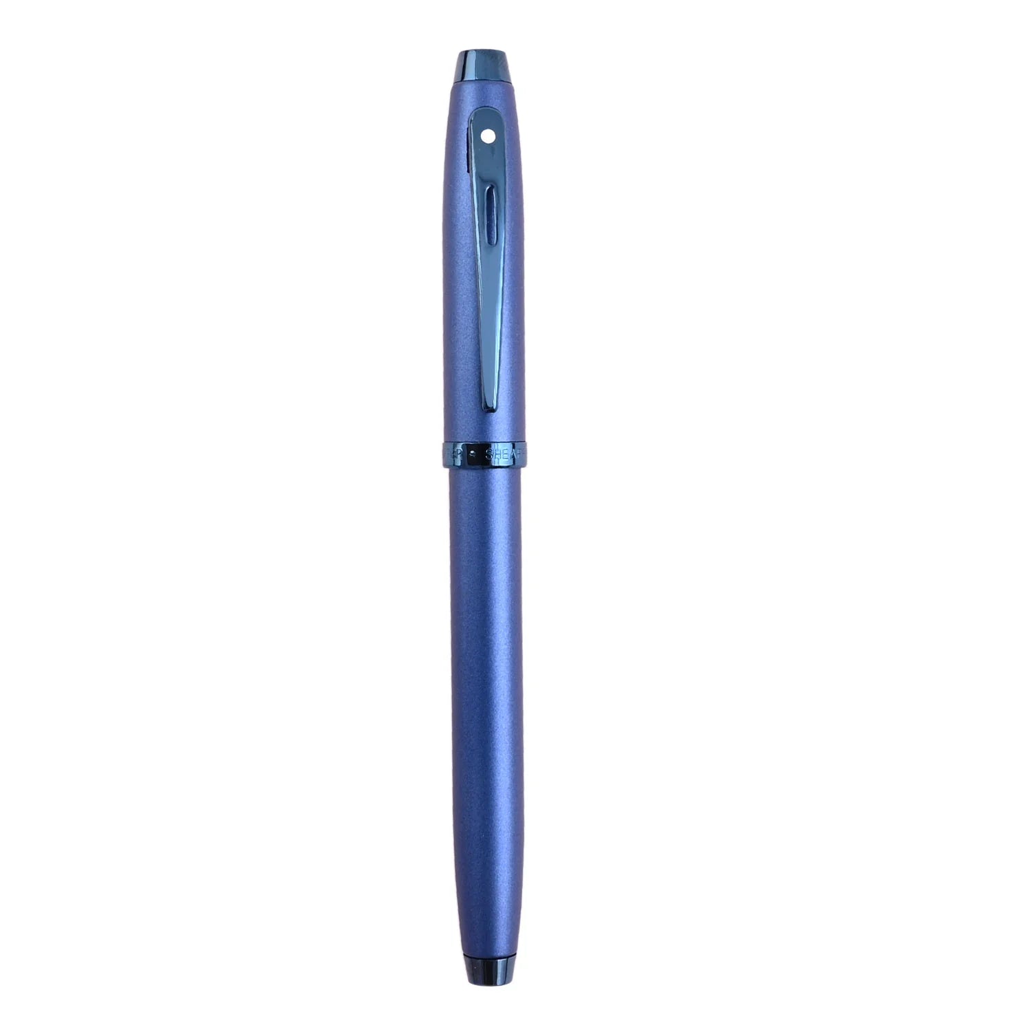 Sheaffer Satin Blue with Blue Trim E9371 Gift100 Rollerball Pen Pen Club