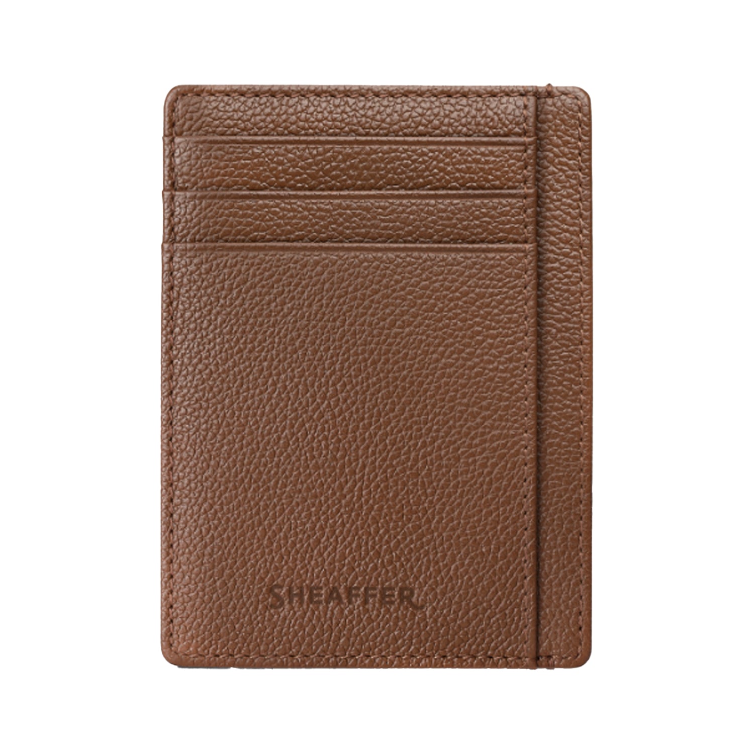 Sheaffer 9370 Gift Set - 100 Series Coffee Glossy Brown Ball Pen with Rustic Mocha Credit Card Holder Sheaffer
