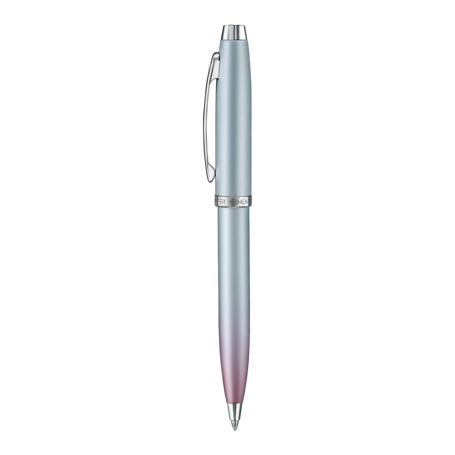 Sheaffer 9376 Gift Set - Expressions 100 Blue & Pink Pearlised Gradient Ball Pen with Credit Card Holder Sheaffer