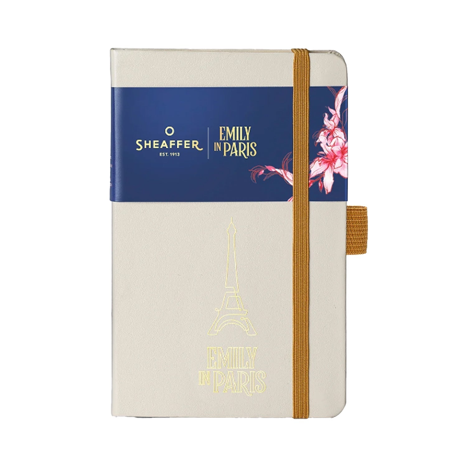 Sheaffer 9377 Emily in Paris Gift Set - 100 Champagne Ball Pen with Beige Small Notebook Sheaffer