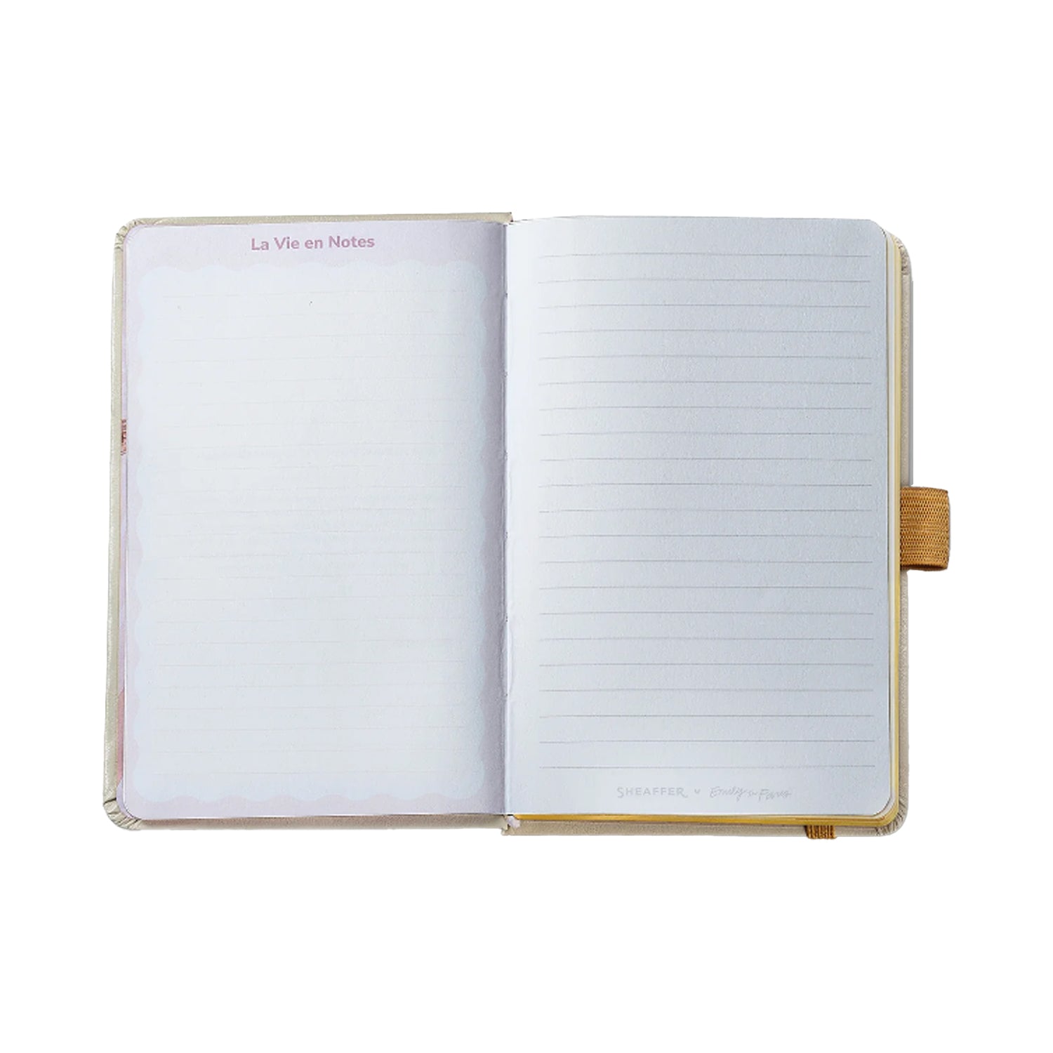Sheaffer 9377 Emily in Paris Gift Set - 100 Champagne Ball Pen with Beige Small Notebook Sheaffer
