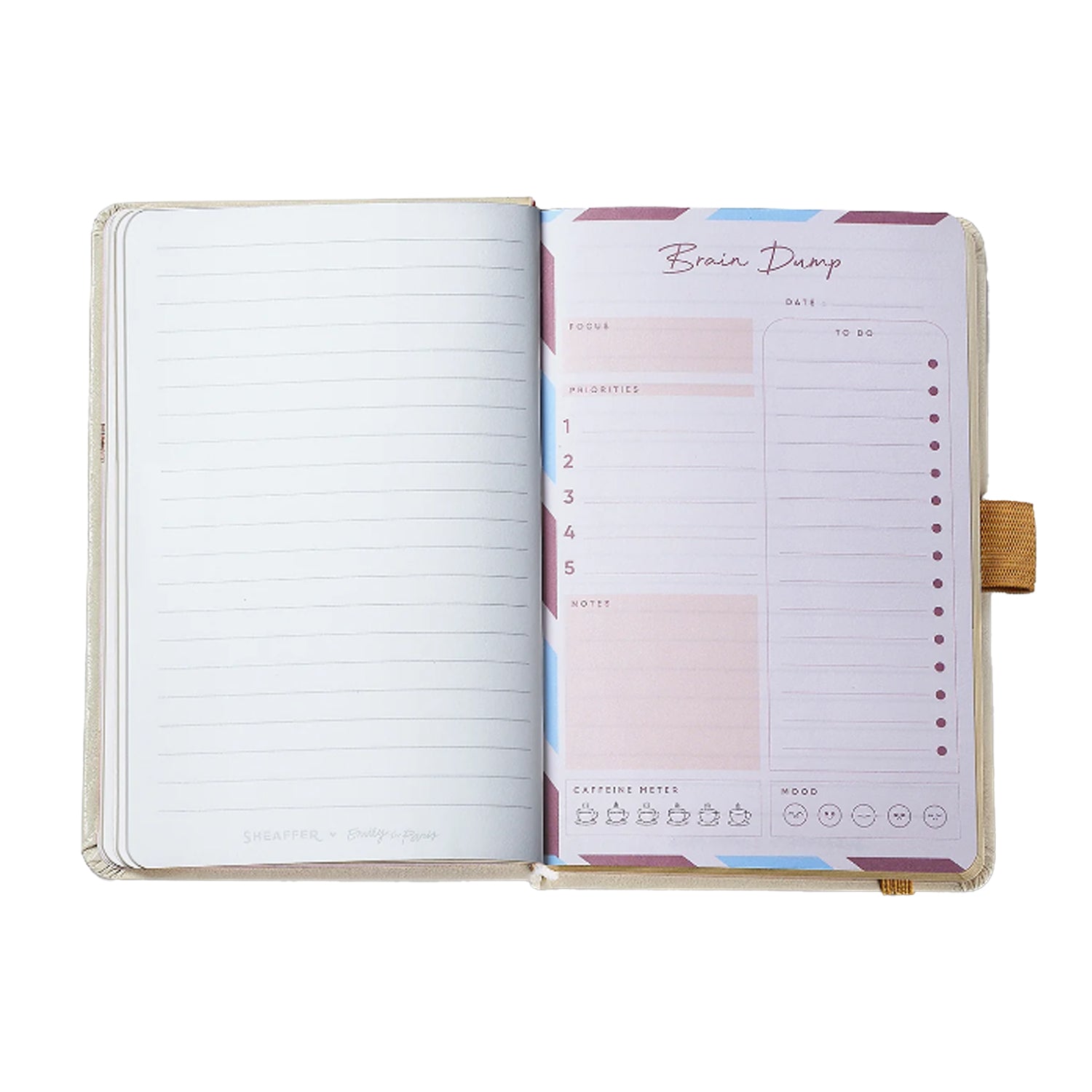 Sheaffer 9377 Emily in Paris Gift Set - 100 Champagne Ball Pen with Beige Small Notebook Sheaffer