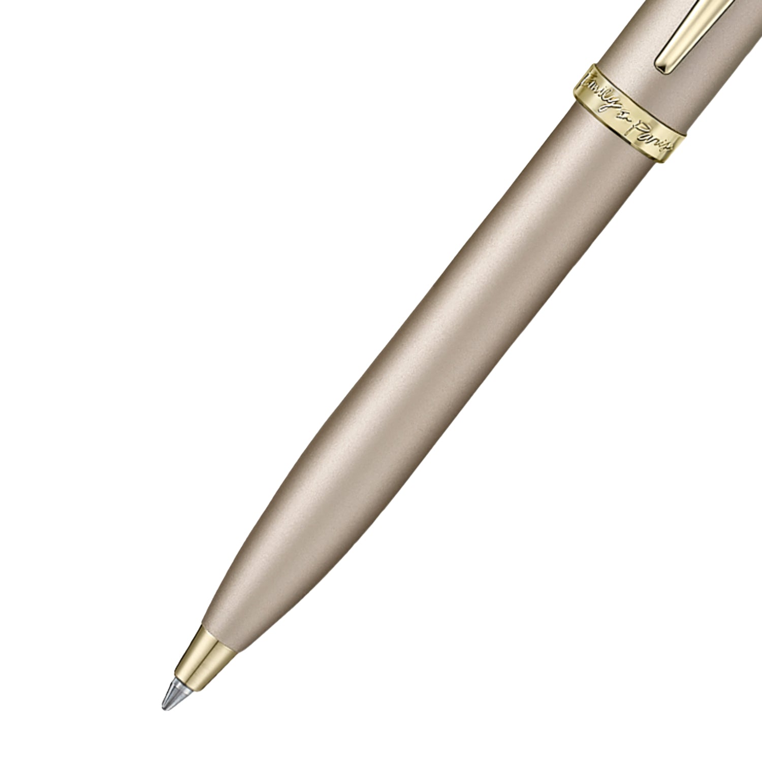 Sheaffer 9377 Emily in Paris Gift Set - 100 Champagne Ball Pen with Beige Small Notebook Sheaffer