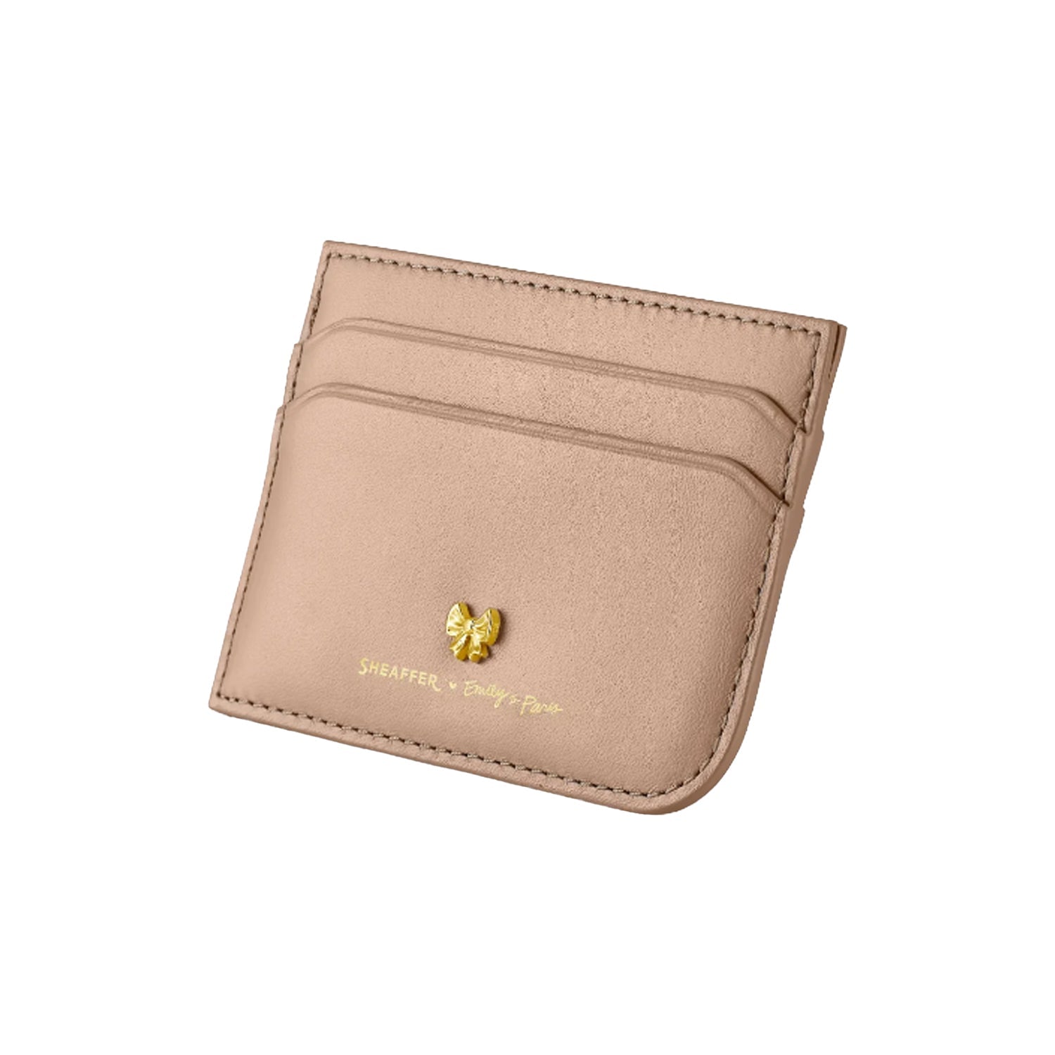 Sheaffer 9377 Emily in Paris Gift Set - 100 Champagne Ball Pen with Taupe Credit Card Holder Sheaffer