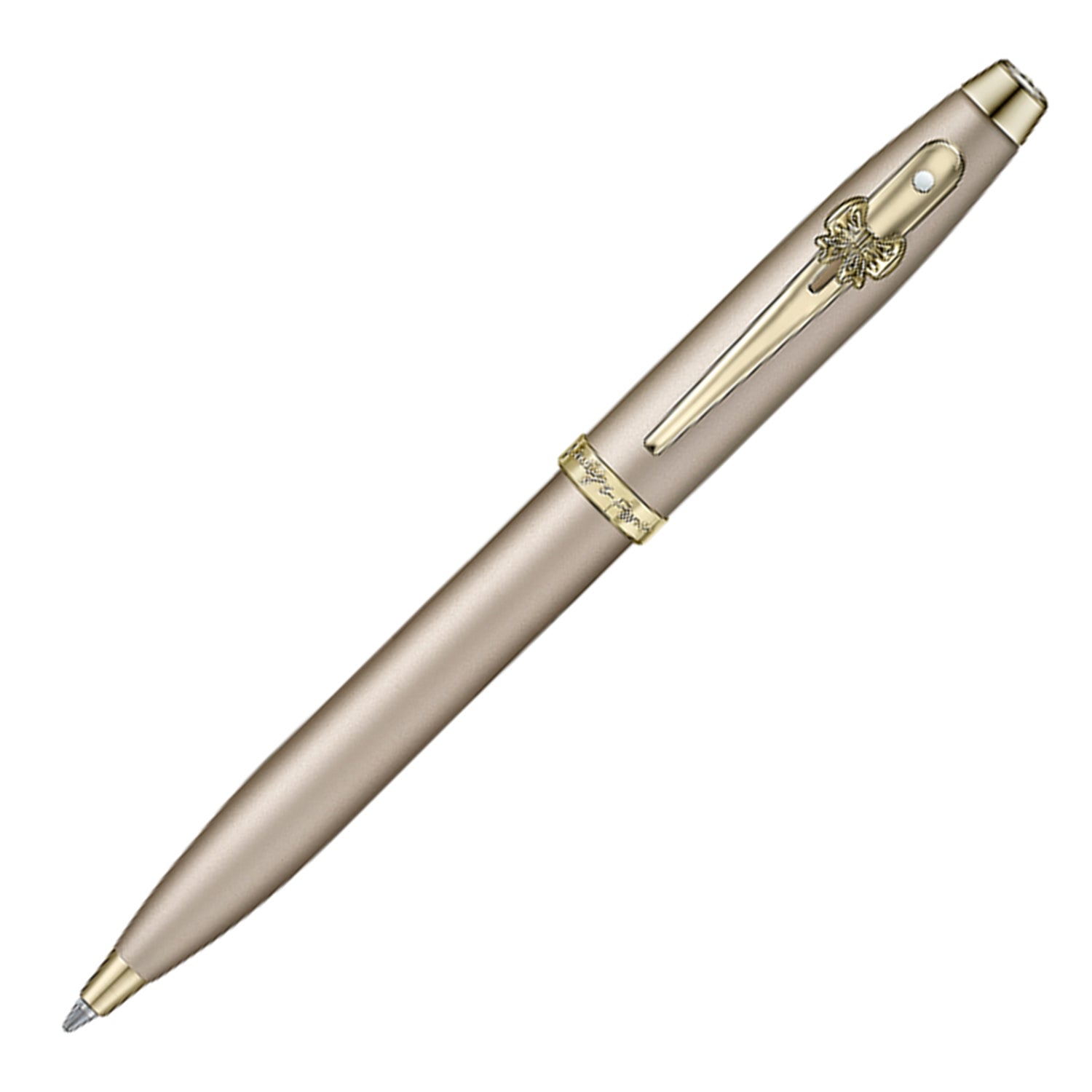 Sheaffer 9377 Emily in Paris Gift Set - 100 Champagne Ball Pen with Taupe Credit Card Holder Sheaffer