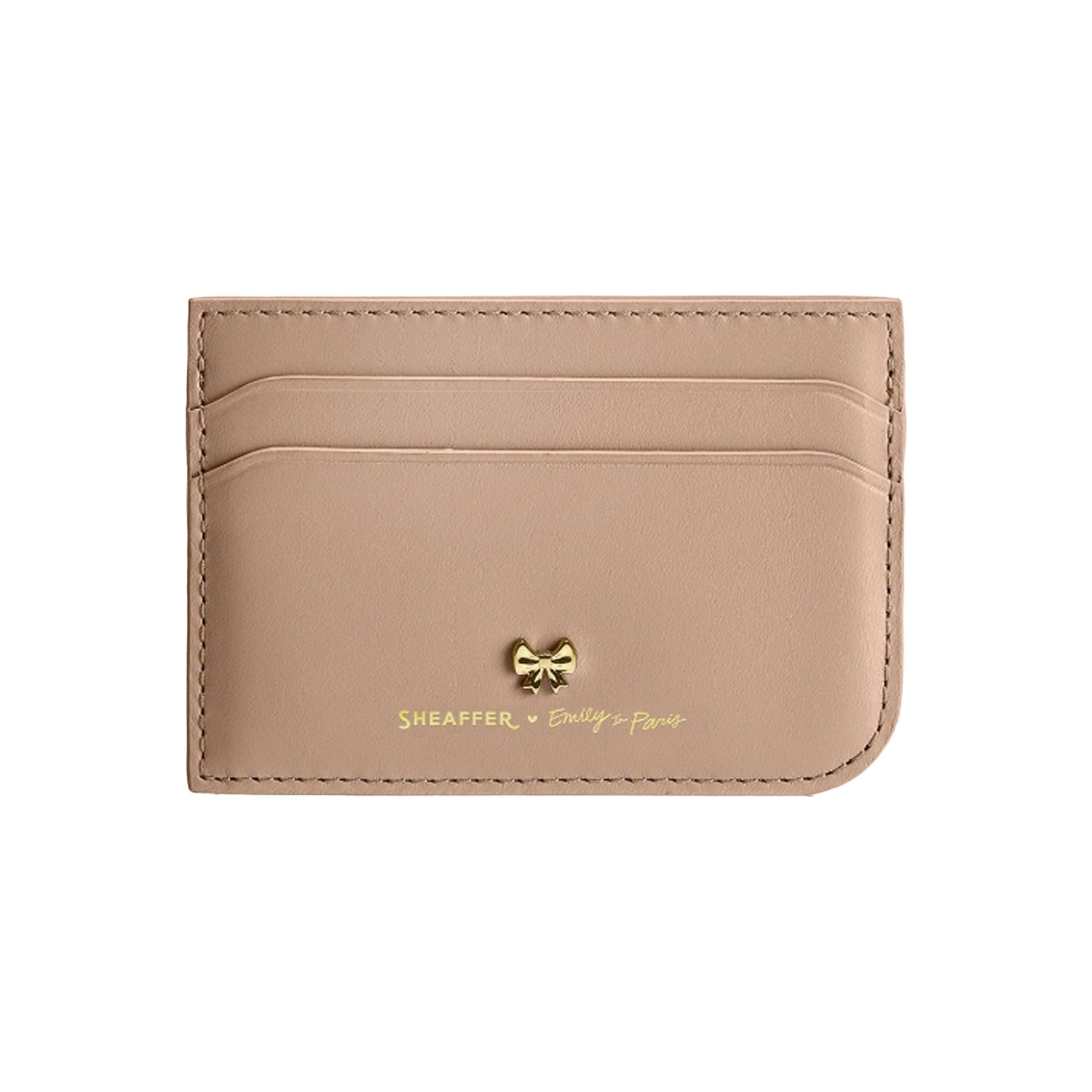 Sheaffer 9377 Emily in Paris Gift Set - 100 Champagne Ball Pen with Taupe Credit Card Holder Sheaffer