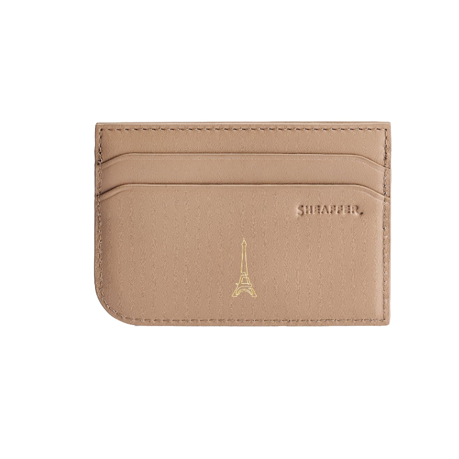Sheaffer 9377 Emily in Paris Gift Set - 100 Champagne Ball Pen with Taupe Credit Card Holder Sheaffer
