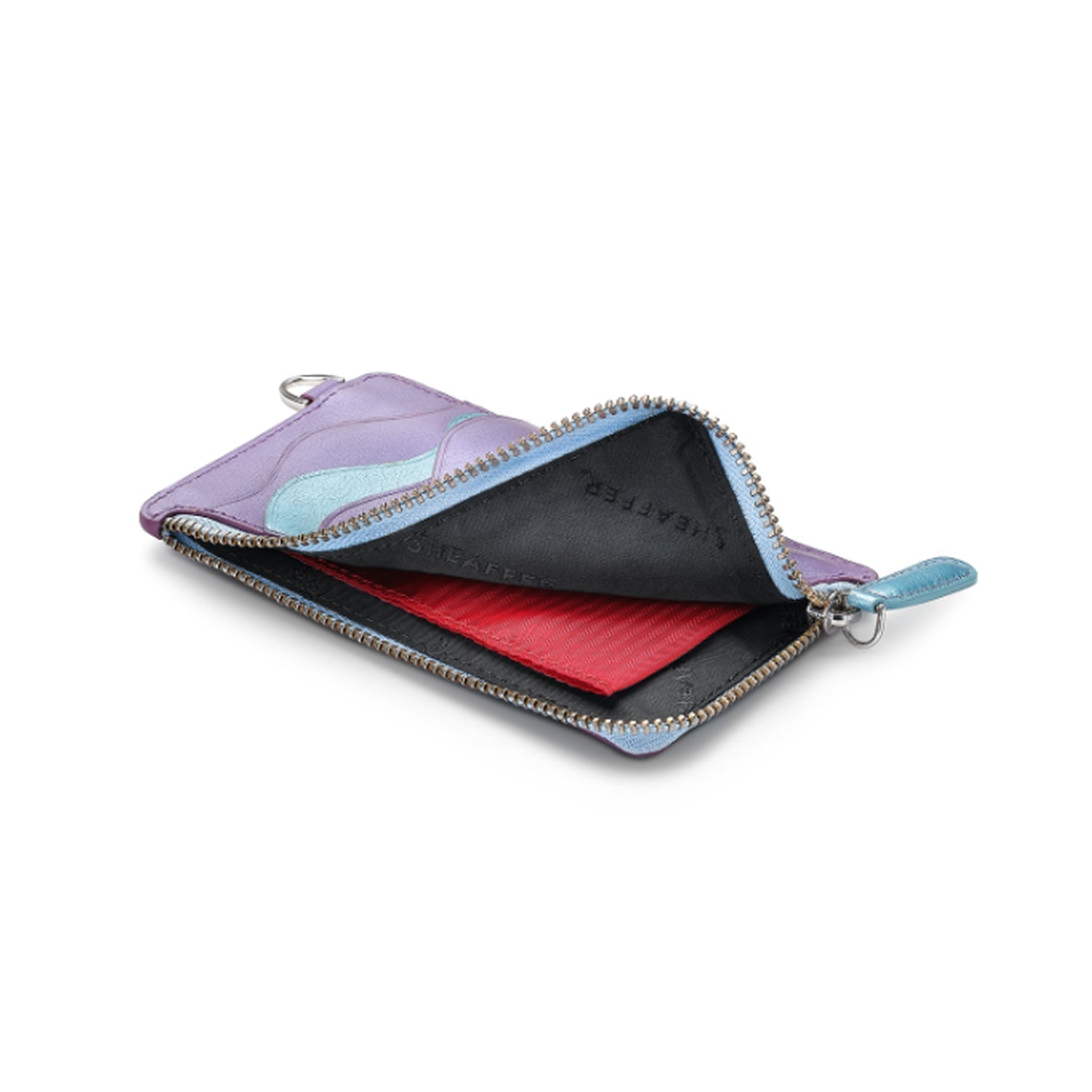 Sheaffer 9430 Gift Set - Expressions VFM Blue & Purple Pearlised Gradient Ball Pen with Credit Card Holder Sheaffer