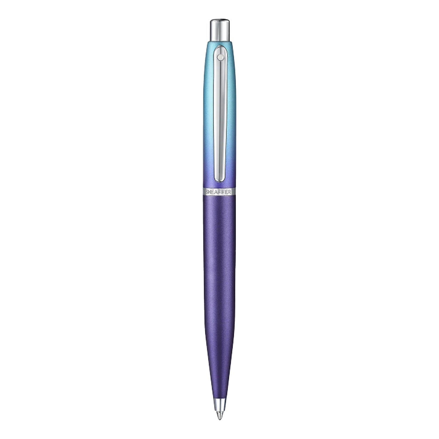 Sheaffer 9430 Gift Set - Expressions VFM Blue & Purple Pearlised Gradient Ball Pen with Credit Card Holder Sheaffer