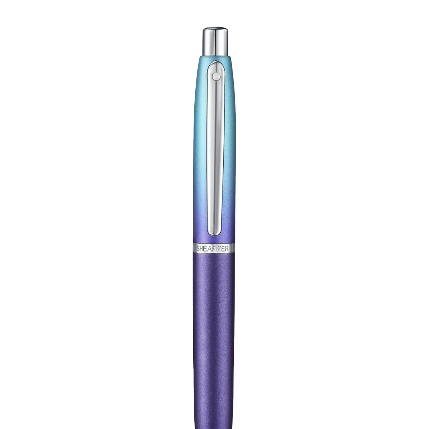 Sheaffer 9430 Gift Set - Expressions VFM Blue & Purple Pearlised Gradient Ball Pen with Credit Card Holder Sheaffer