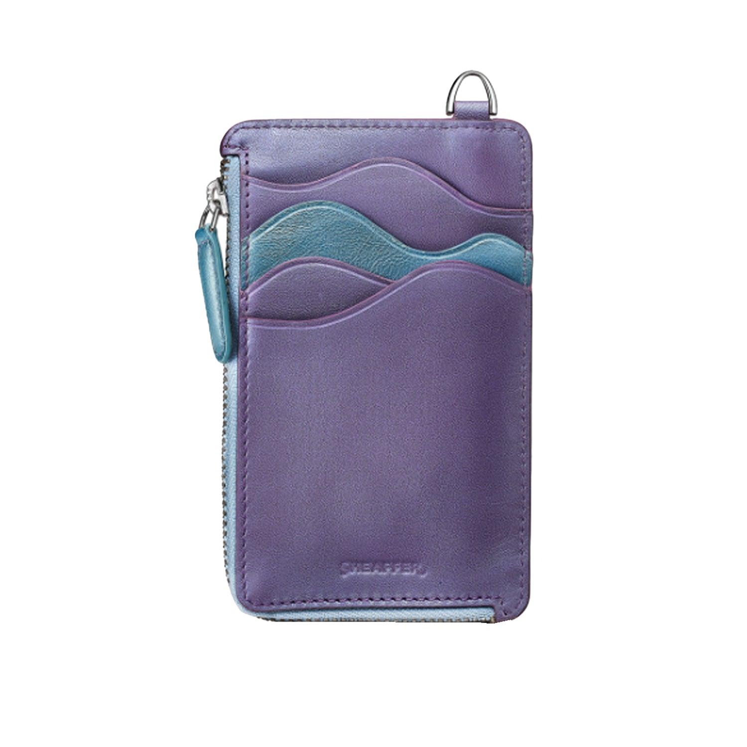Sheaffer 9430 Gift Set - Expressions VFM Blue & Purple Pearlised Gradient Ball Pen with Credit Card Holder Sheaffer