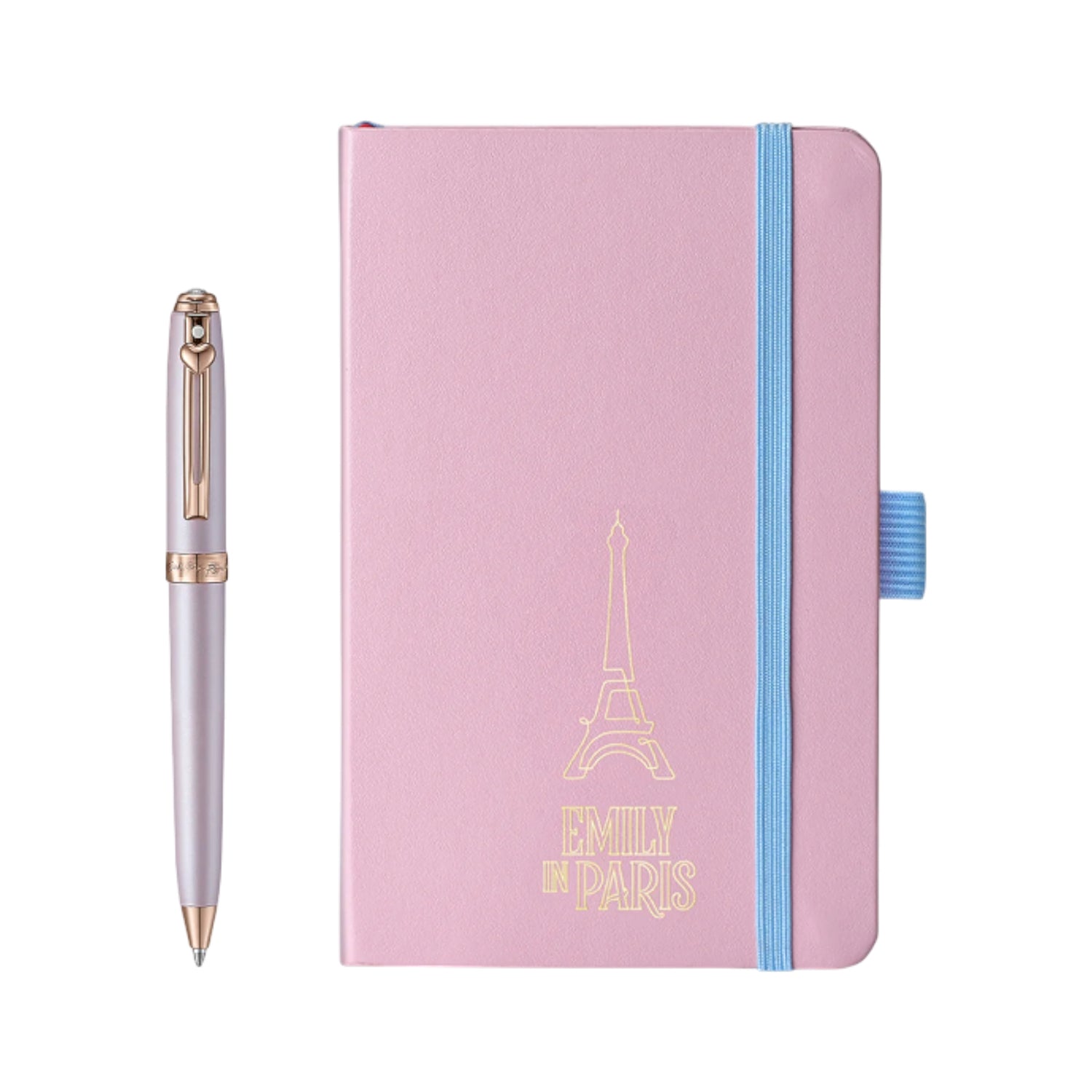 Sheaffer 9810 Emily in Paris Gift Set - Prelude Mini Pastel Pink Ball Pen with Pink Small Notebook Sheaffer