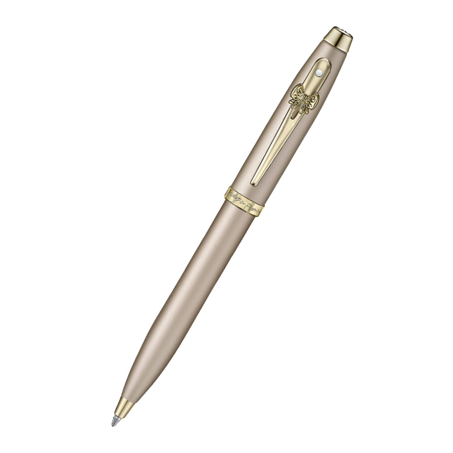 Sheaffer Emily in Paris 100 Ball Pen with Bow Shaped Clip Emblem - Champagne GT Sheaffer