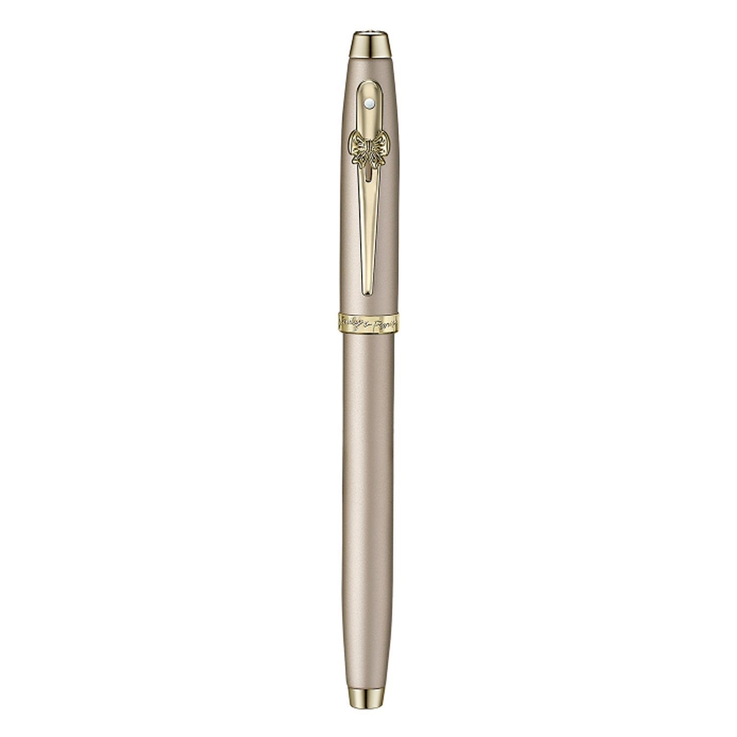 Sheaffer Emily in Paris 100 Fountain Pen with Bow Shaped Clip Emblem - Champagne GT Sheaffer
