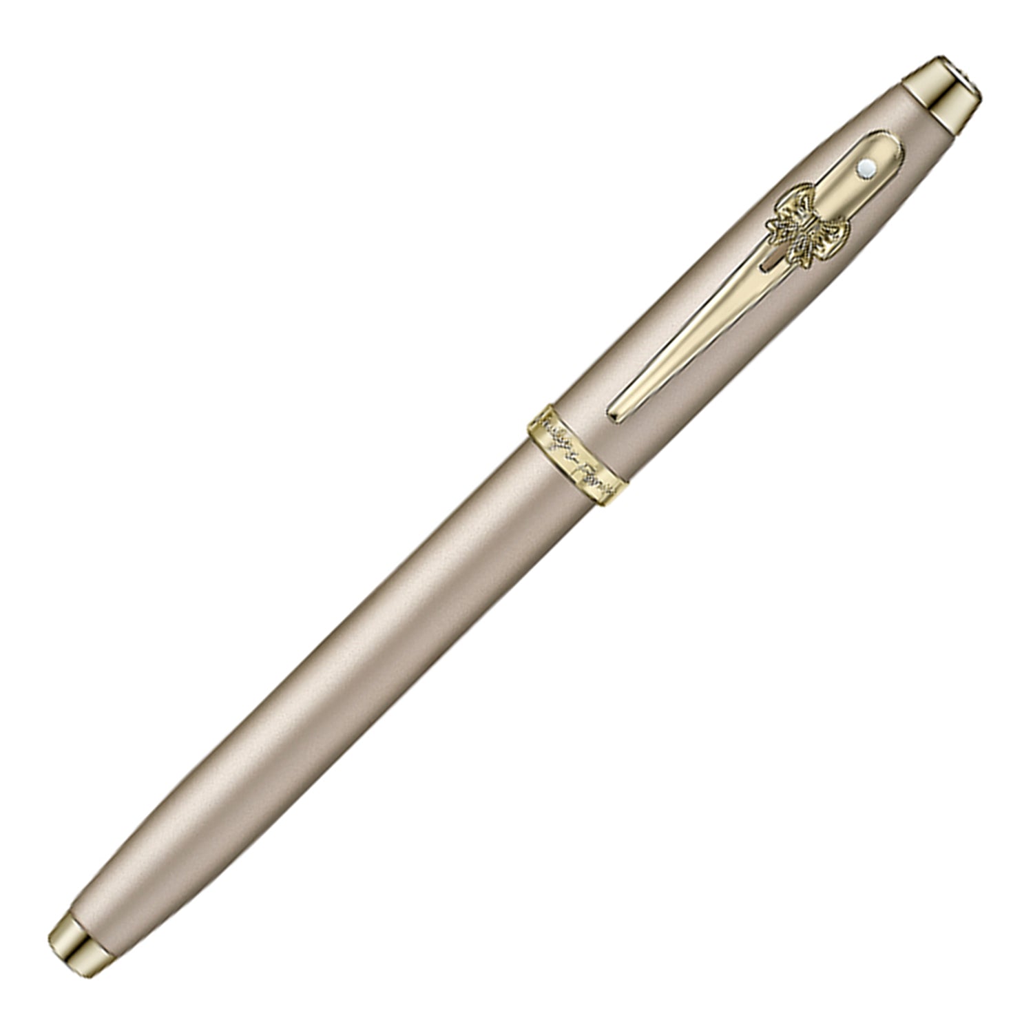 Sheaffer Emily in Paris 100 Fountain Pen with Bow Shaped Clip Emblem - Champagne GT Sheaffer
