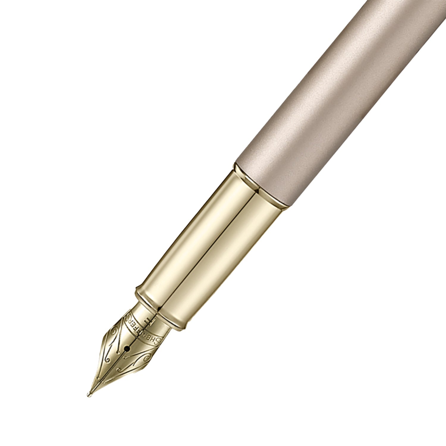 Sheaffer Emily in Paris 100 Fountain Pen with Bow Shaped Clip Emblem - Champagne GT Sheaffer