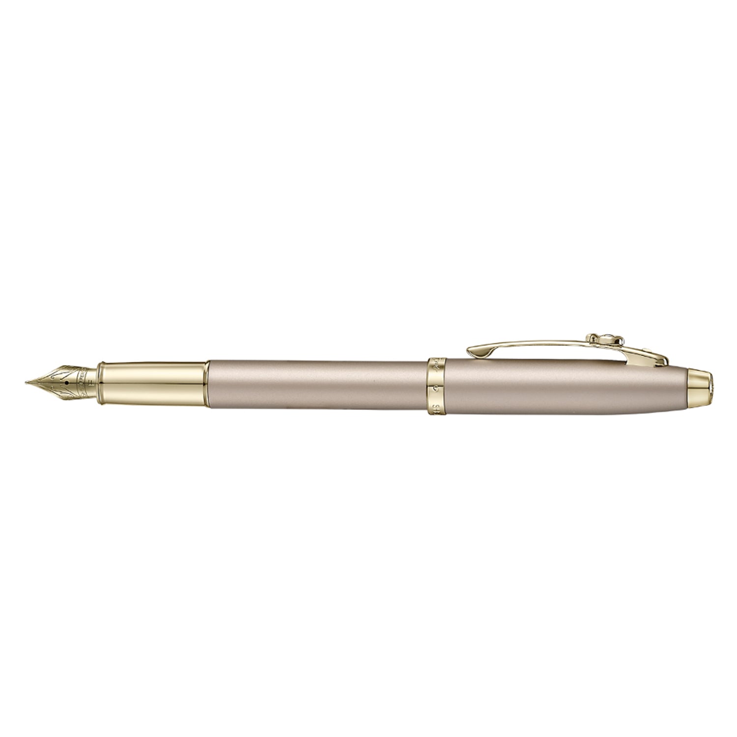 Sheaffer Emily in Paris 100 Fountain Pen with Bow Shaped Clip Emblem - Champagne GT Sheaffer