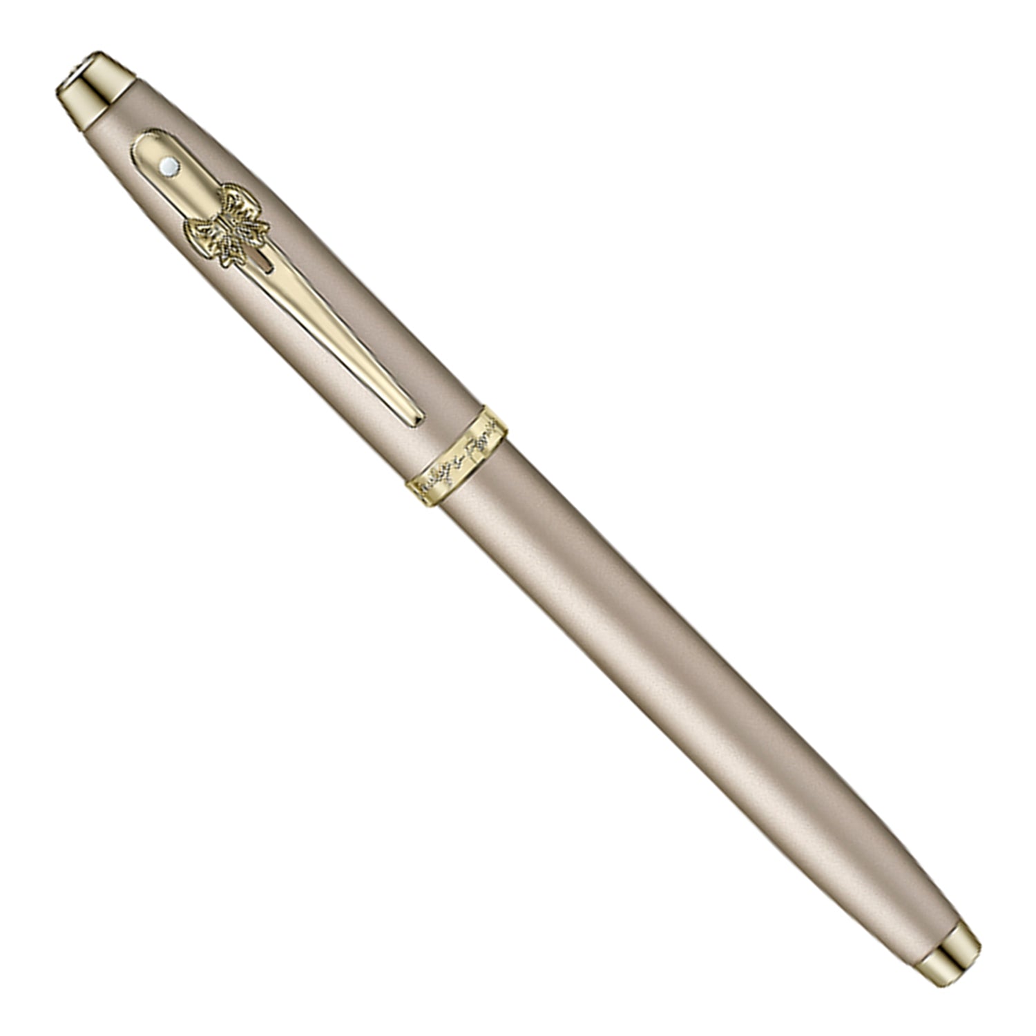 Sheaffer Emily in Paris 100 Roller Ball Pen with Bow Shaped Clip Emblem - Champagne GT Sheaffer