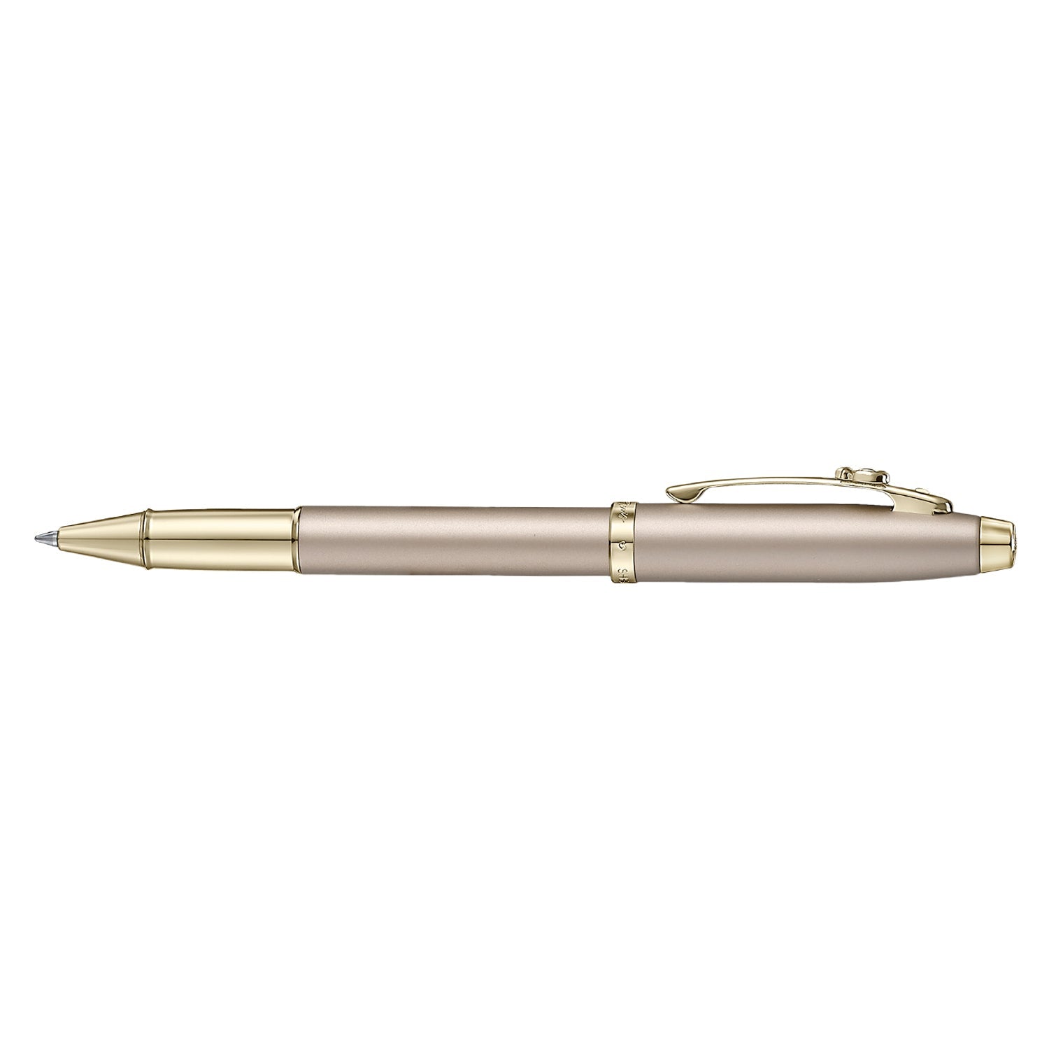 Sheaffer Emily in Paris 100 Roller Ball Pen with Bow Shaped Clip Emblem - Champagne GT Sheaffer