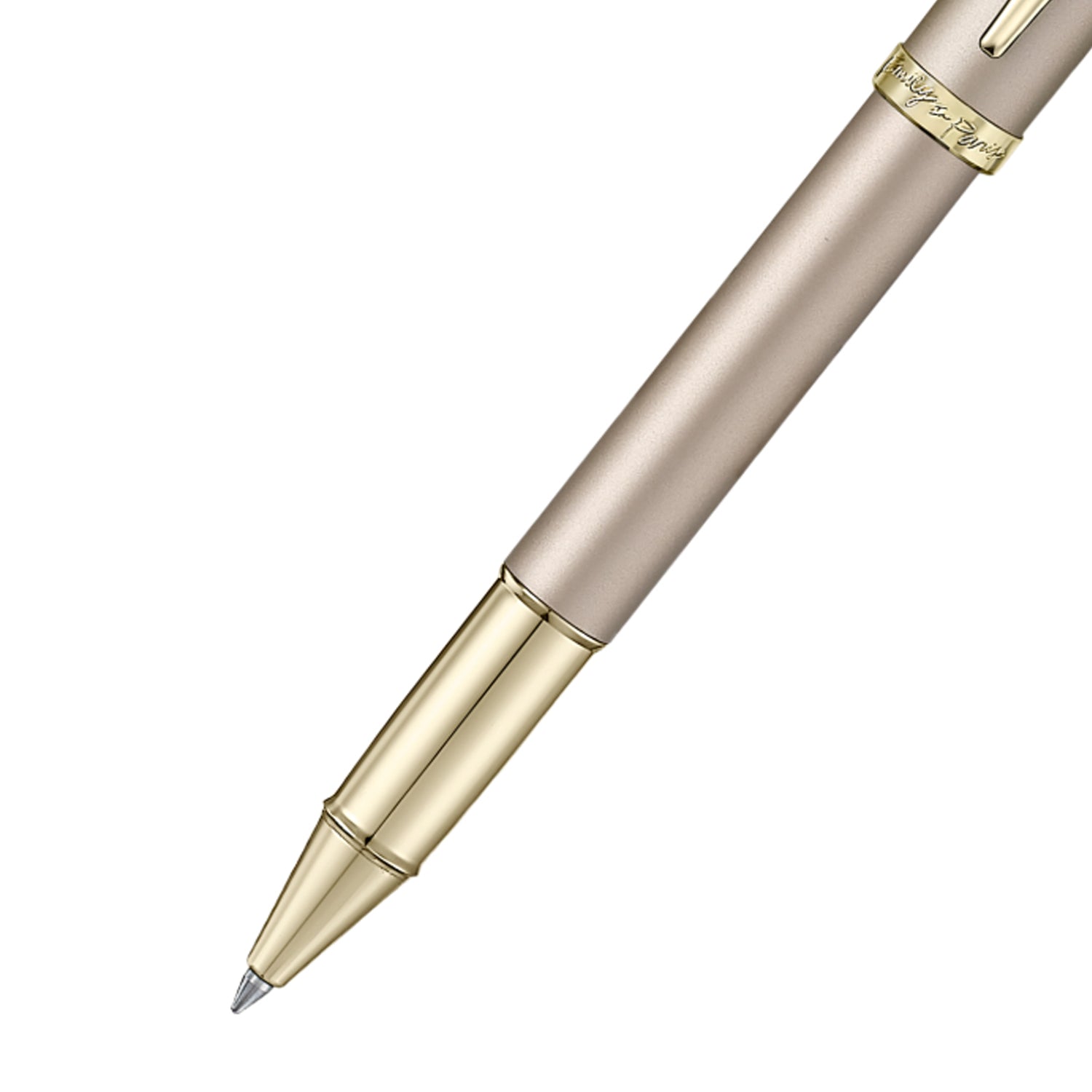Sheaffer Emily in Paris 100 Roller Ball Pen with Bow Shaped Clip Emblem - Champagne GT Sheaffer