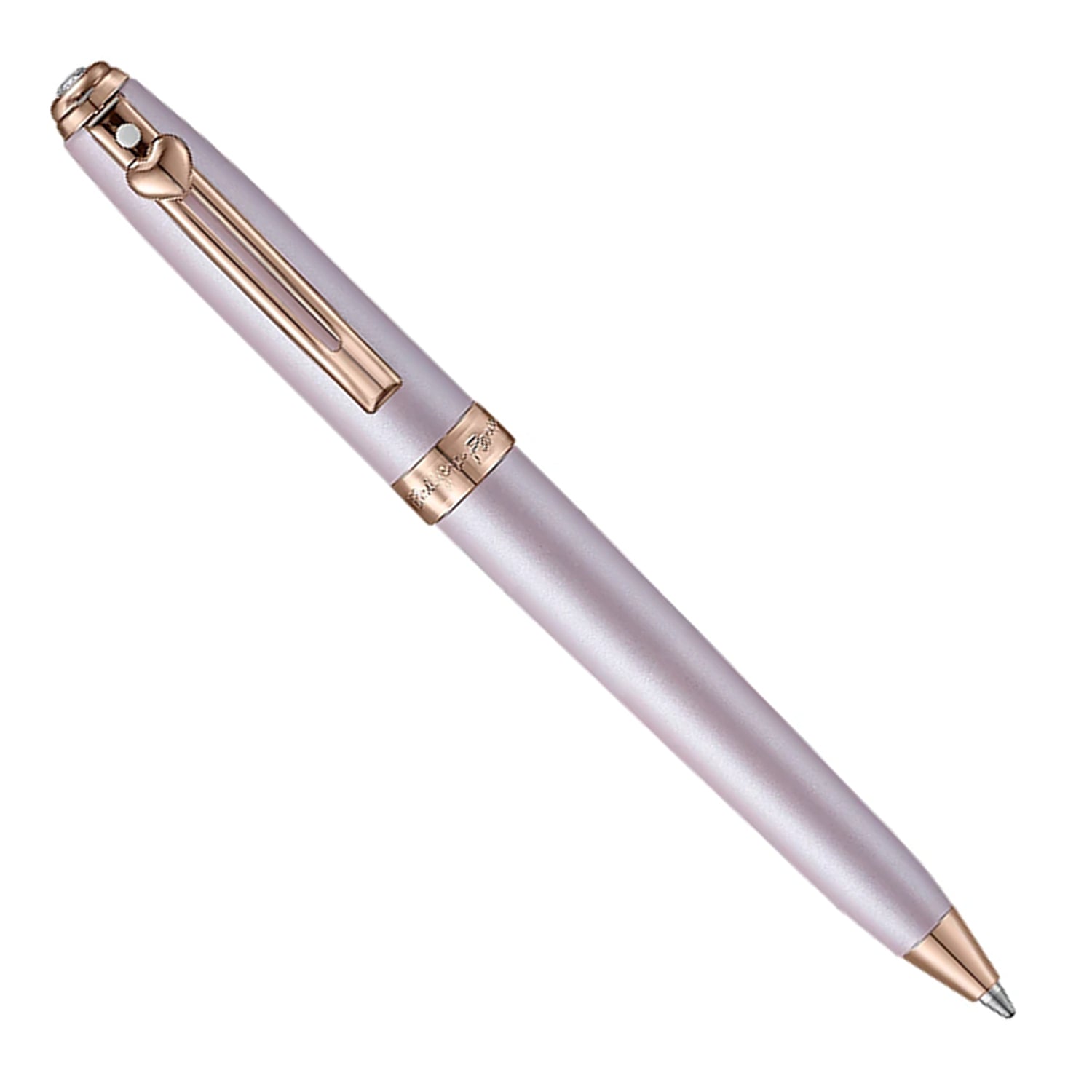 Sheaffer Emily in Paris Prelude Mini Ball Pen with Heart Emblem & Swarovski Crystal - Pastel Pink RGT Sheaffer