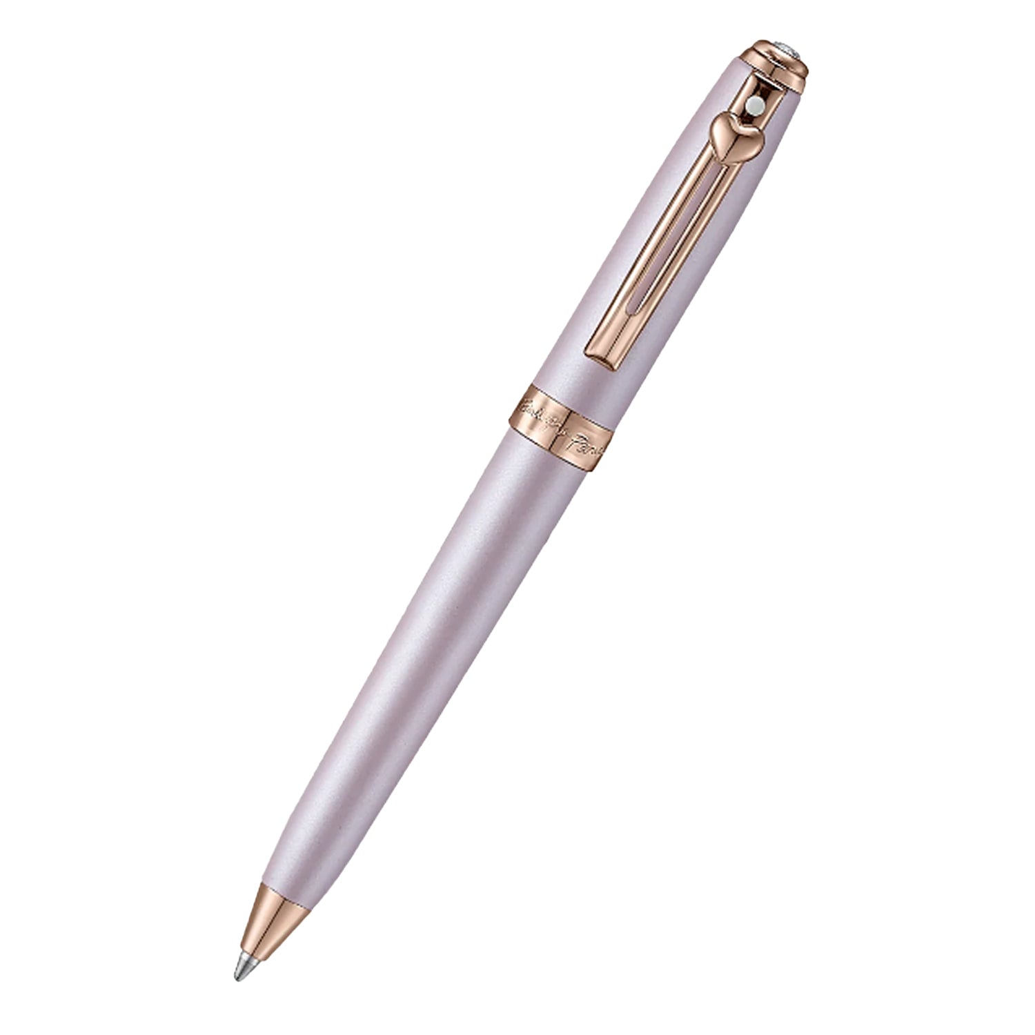 Sheaffer Emily in Paris Prelude Mini Ball Pen with Heart Emblem & Swarovski Crystal - Pastel Pink RGT Sheaffer