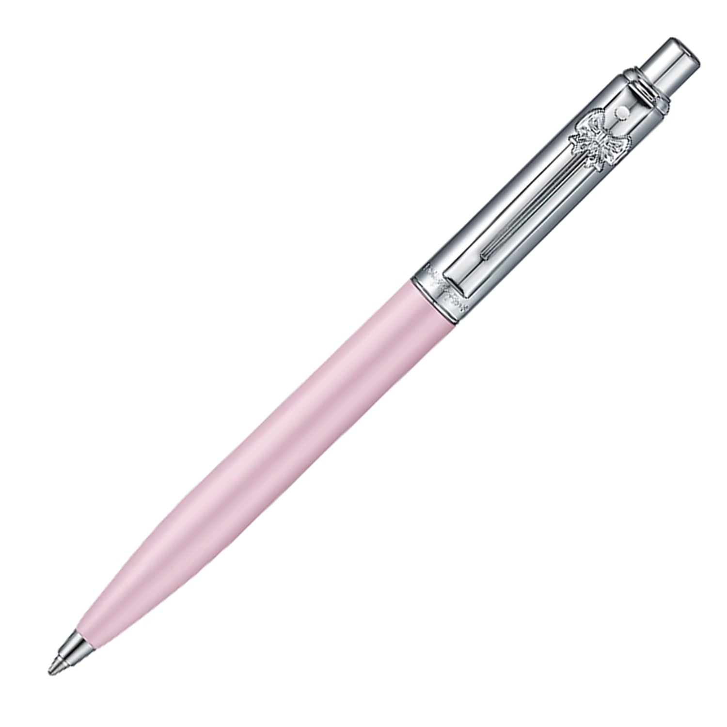 Sheaffer Emily in Paris Sentinel Ball Pen with Bow Shaped Clip Emblem - Matte Pink & Chrome Sheaffer