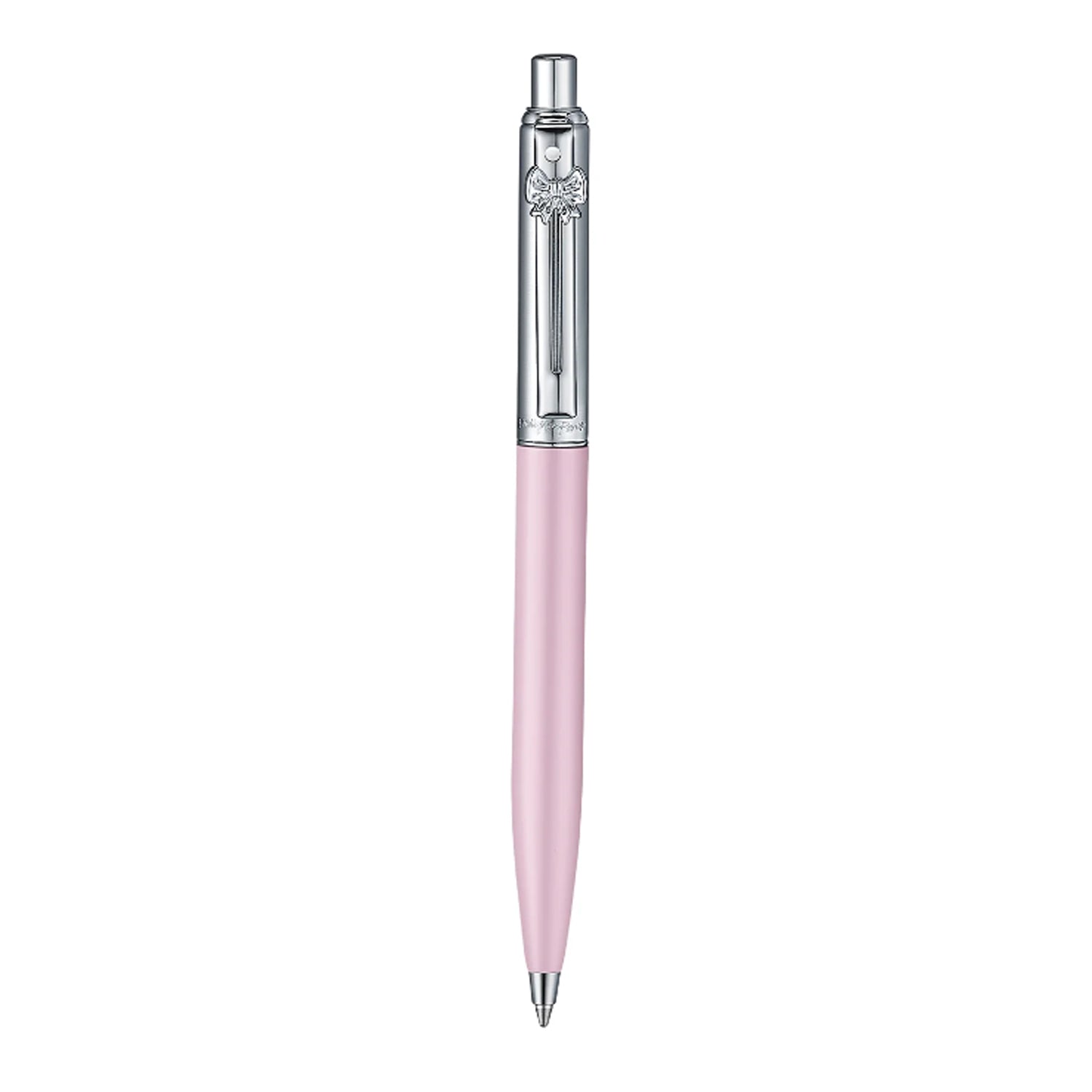 Sheaffer Emily in Paris Sentinel Ball Pen with Bow Shaped Clip Emblem - Matte Pink & Chrome Sheaffer