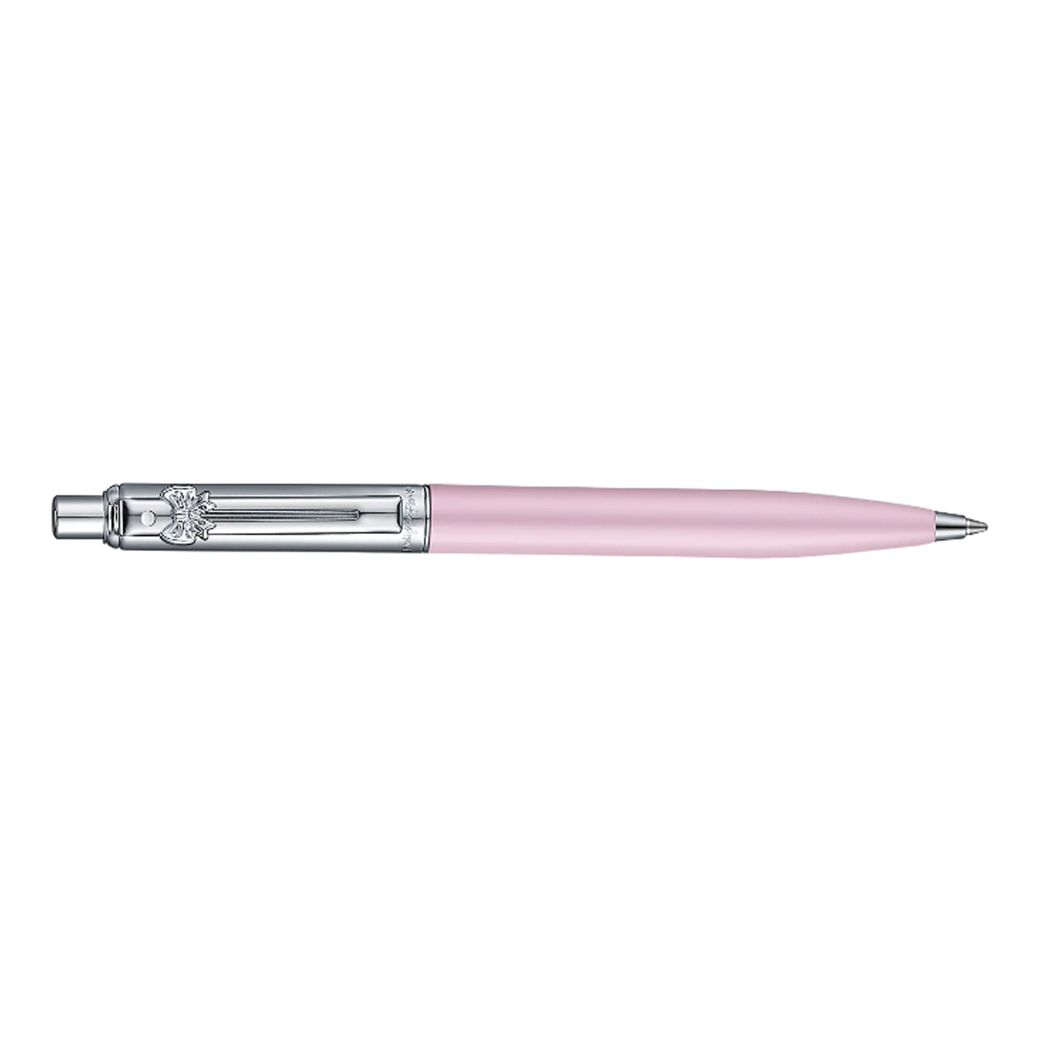 Sheaffer Emily in Paris Sentinel Ball Pen with Bow Shaped Clip Emblem - Matte Pink & Chrome Sheaffer