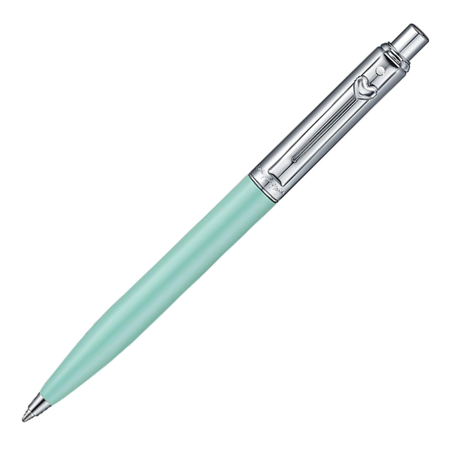 Sheaffer Emily in Paris Sentinel Ball Pen with Heart Emblem - Matte Gren & Chrome Sheaffer