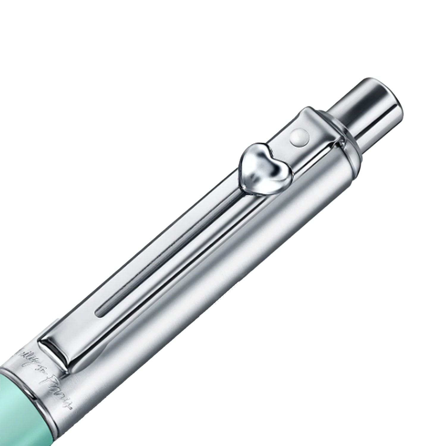 Sheaffer Emily in Paris Sentinel Ball Pen with Heart Emblem - Matte Gren & Chrome Sheaffer