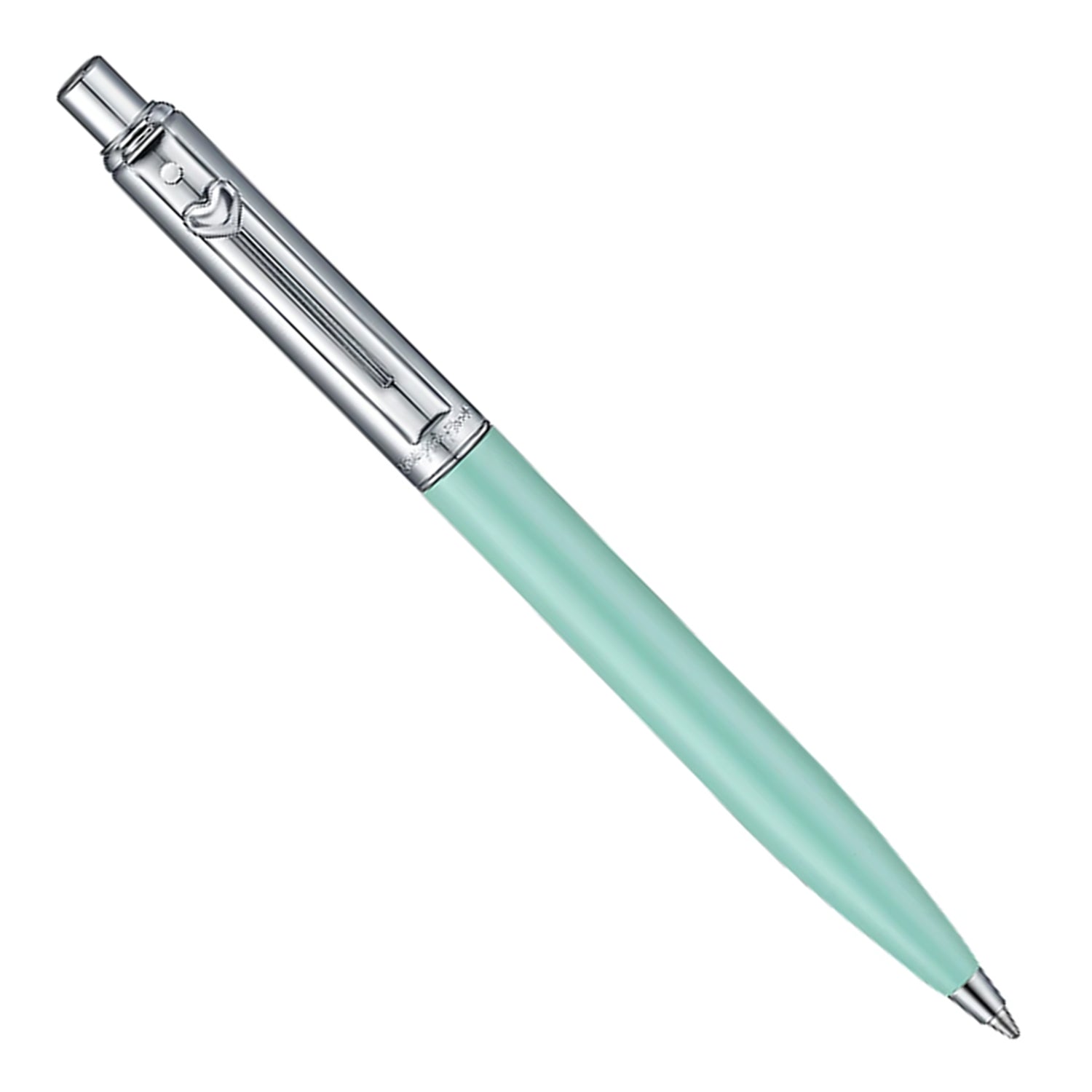 Sheaffer Emily in Paris Sentinel Ball Pen with Heart Emblem - Matte Gren & Chrome Sheaffer