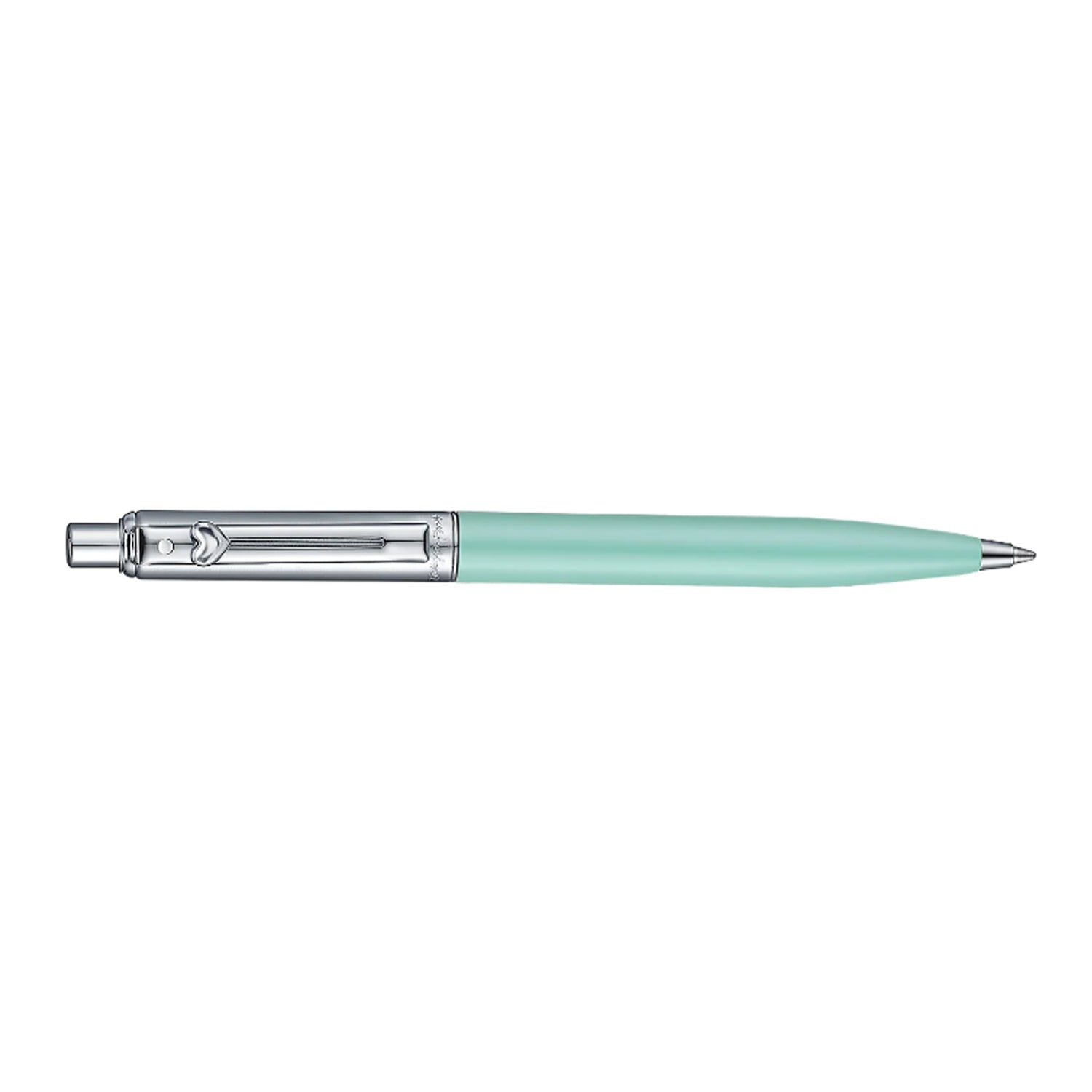 Sheaffer Emily in Paris Sentinel Ball Pen with Heart Emblem - Matte Gren & Chrome Sheaffer