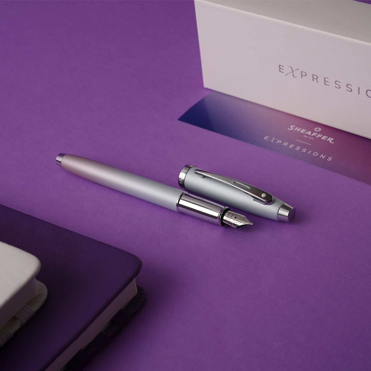 Sheaffer Expressions 100 Fountain Pen - Blue & Pink Pearlised Gradient CT Sheaffer